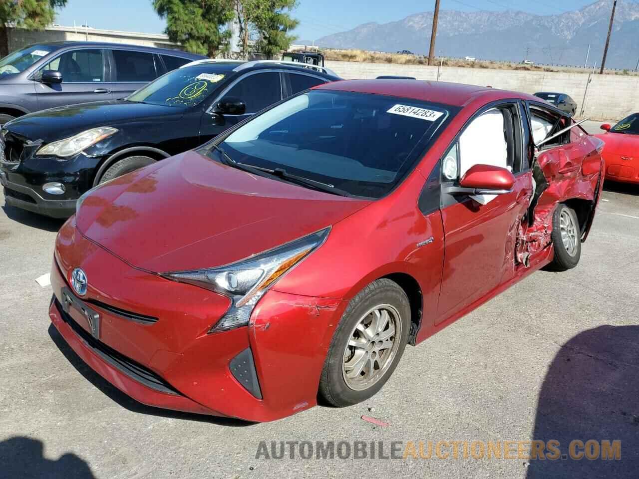 JTDKBRFUXG3527392 TOYOTA PRIUS 2016