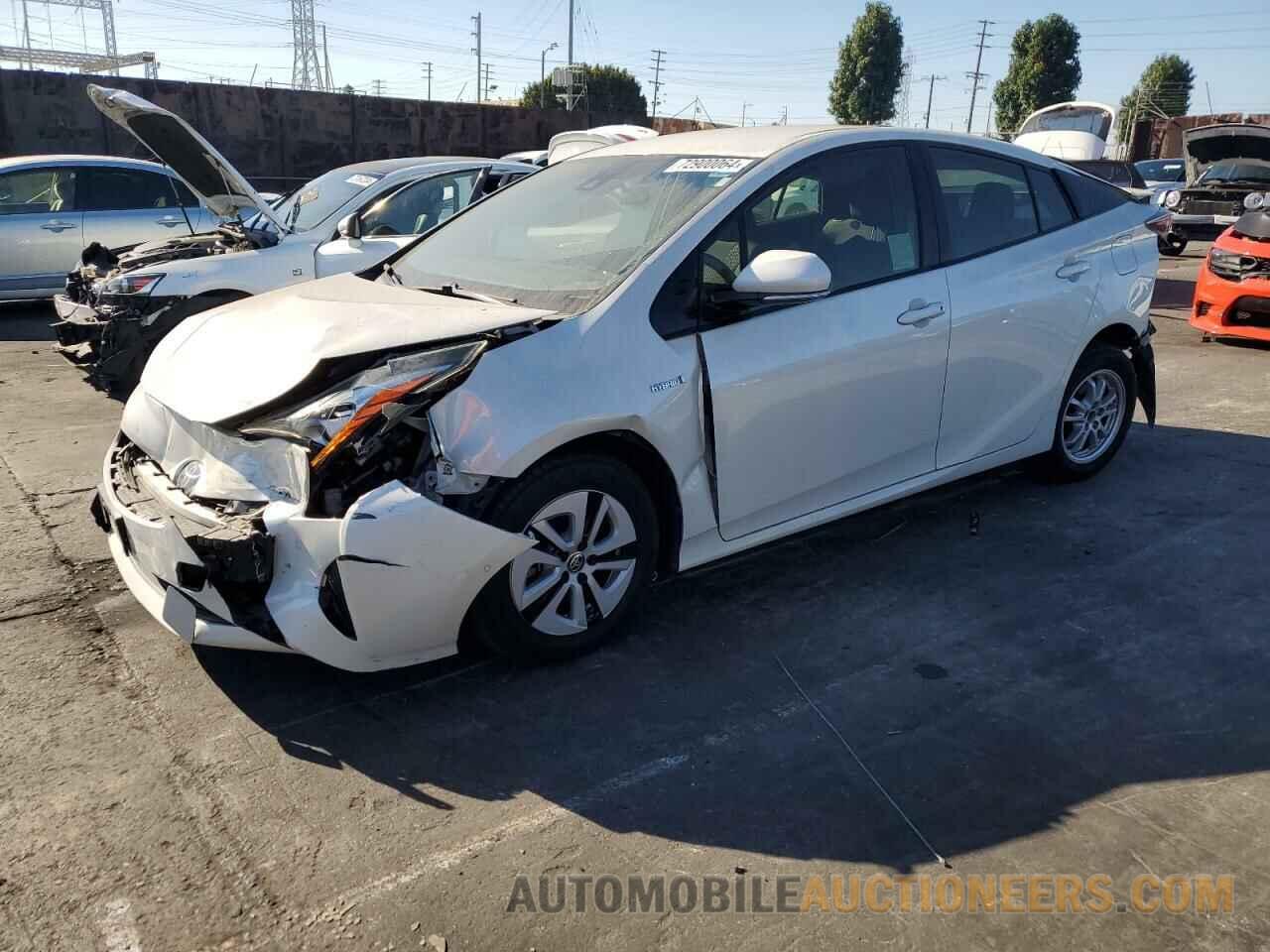 JTDKBRFUXJ3080103 TOYOTA PRIUS 2018