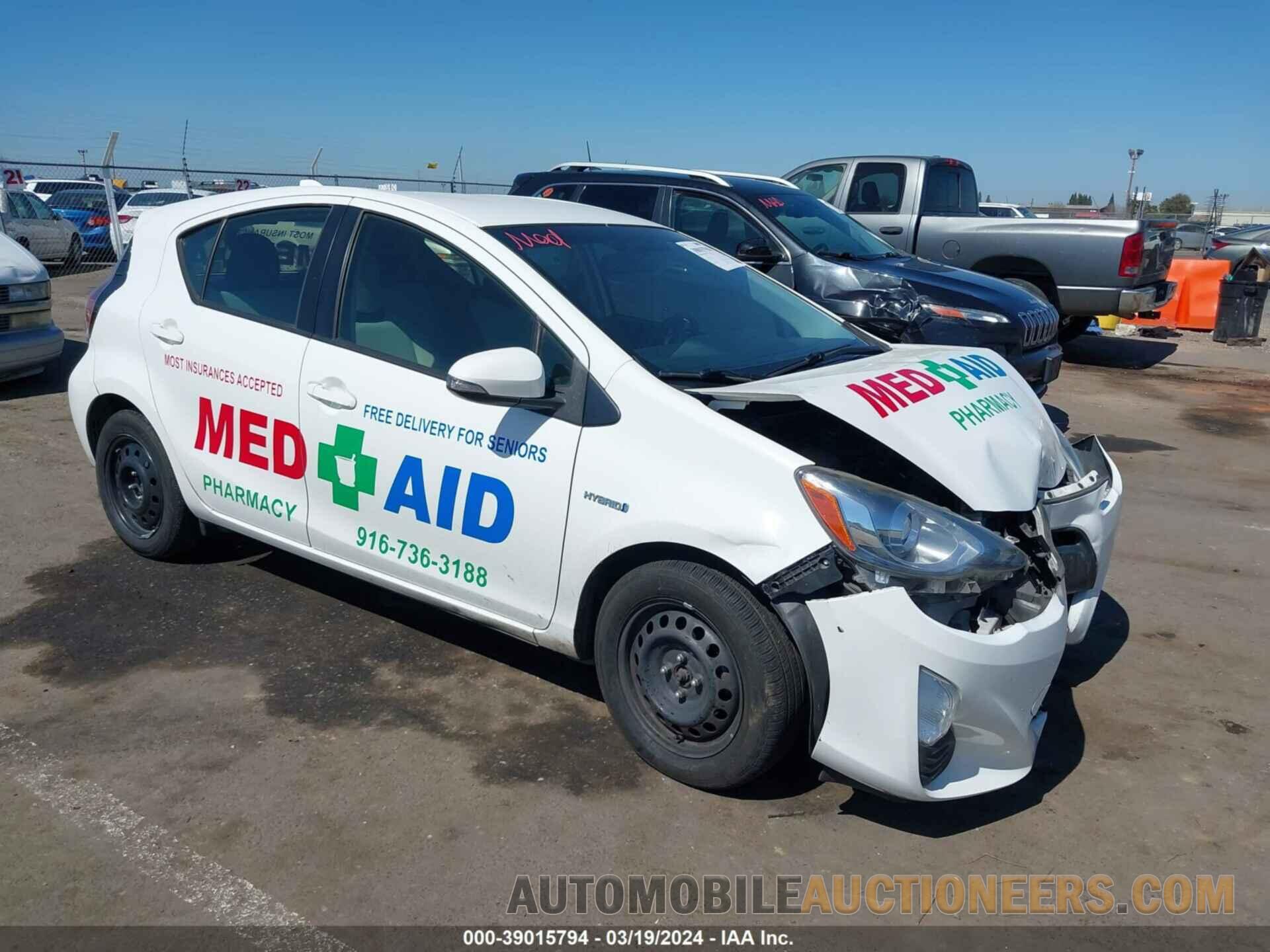 JTDKDTB30G1120682 TOYOTA PRIUS C 2016