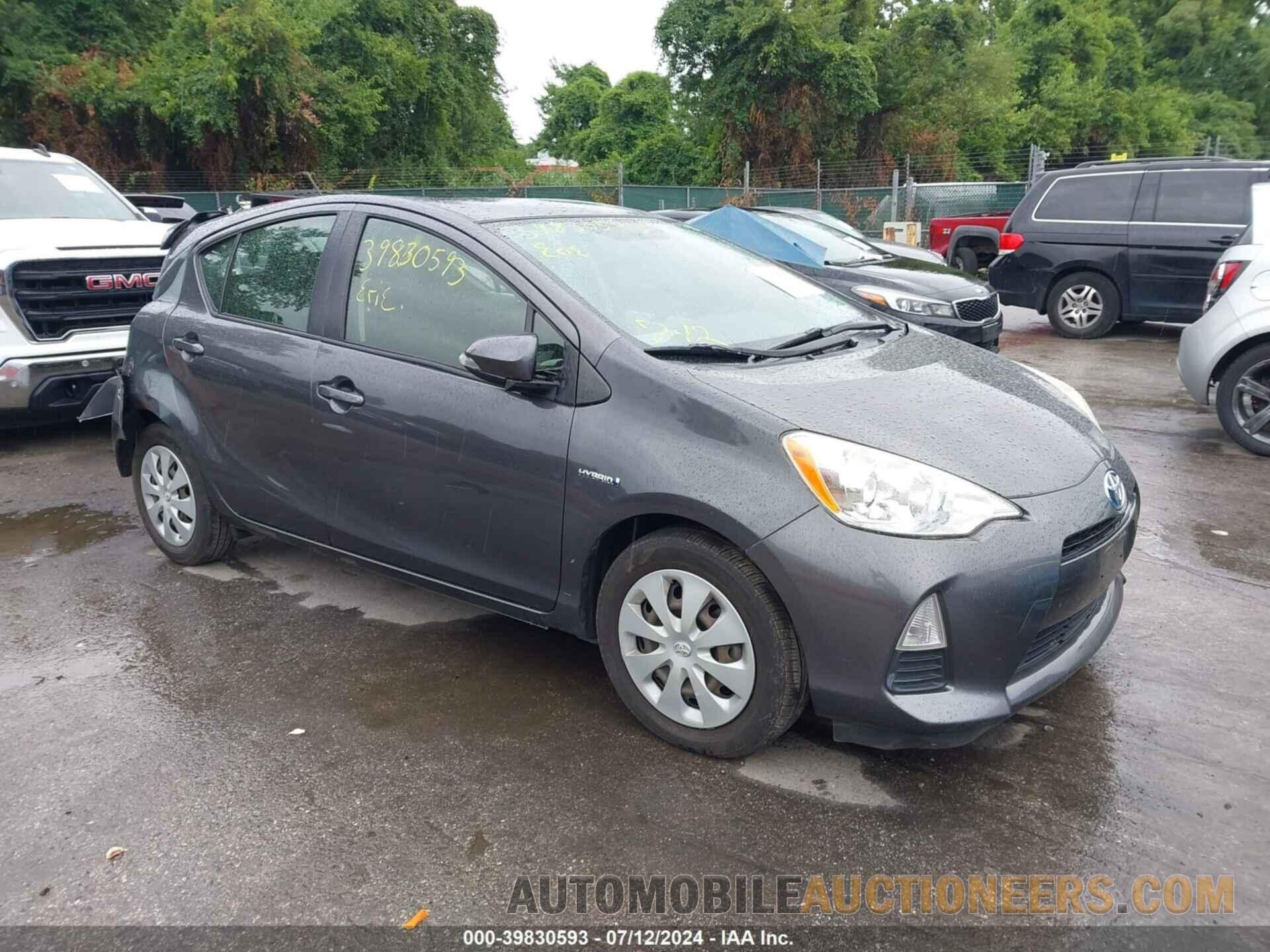 JTDKDTB31C1513956 TOYOTA PRIUS C 2012