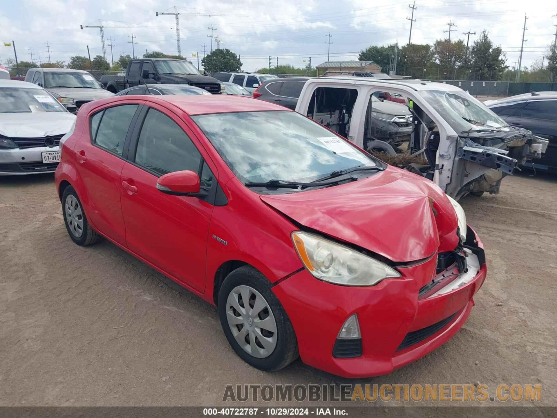 JTDKDTB31C1519921 TOYOTA PRIUS C 2012