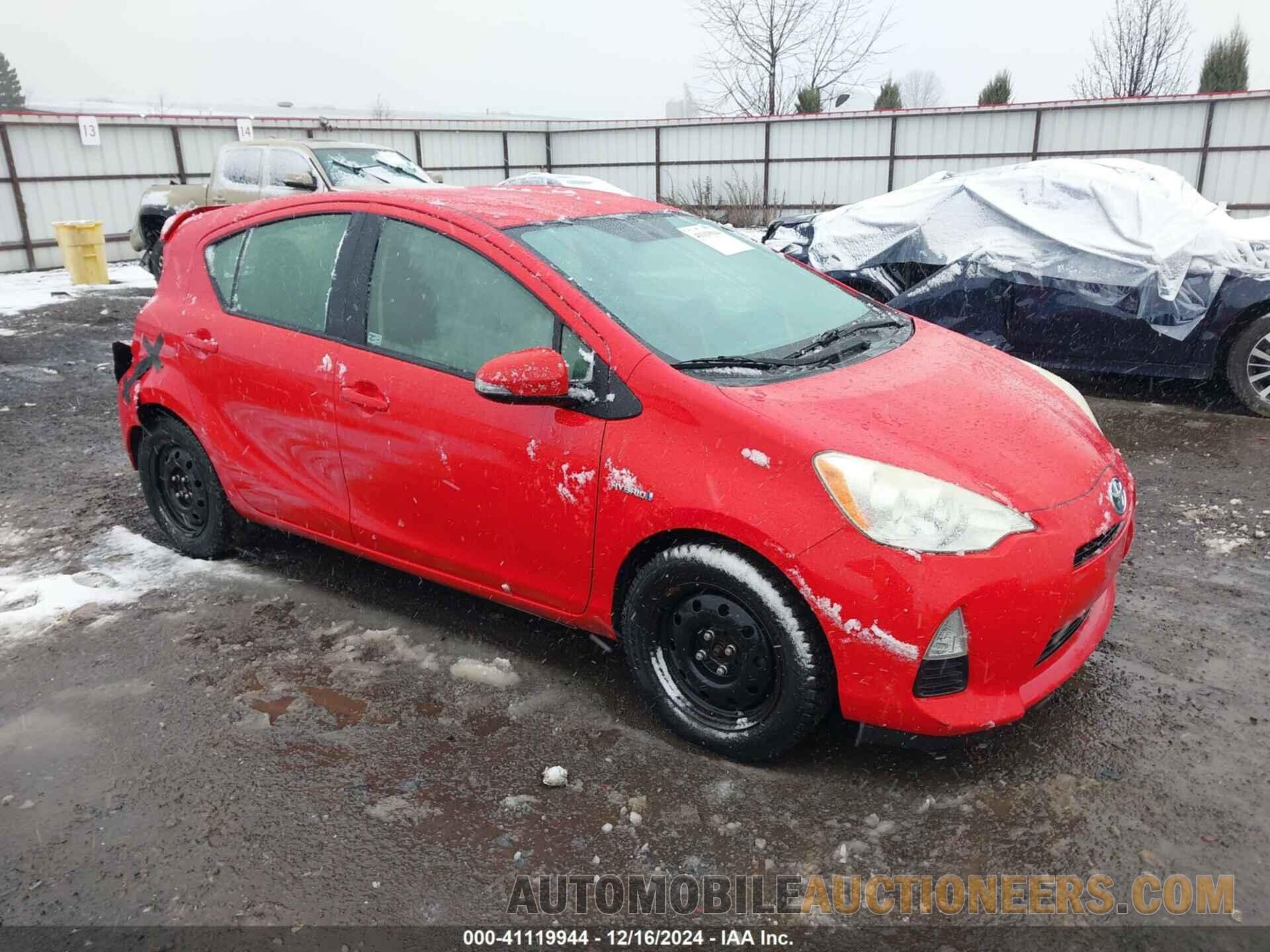 JTDKDTB31E1558432 TOYOTA PRIUS C 2014