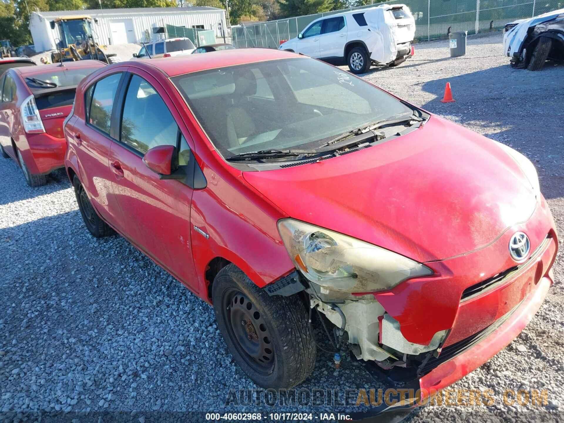 JTDKDTB33C1522500 TOYOTA PRIUS C 2012