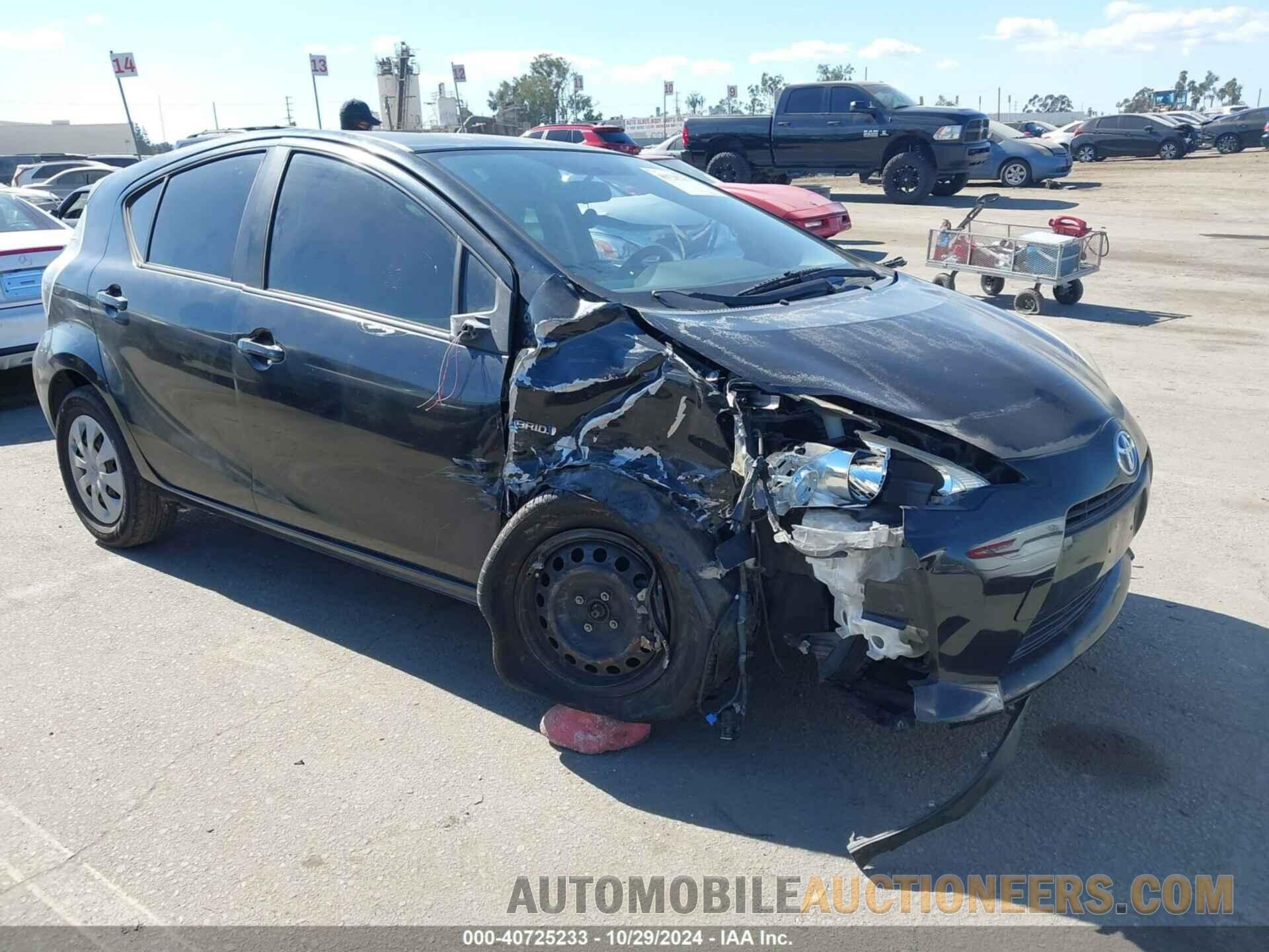 JTDKDTB34C1501896 TOYOTA PRIUS C 2012