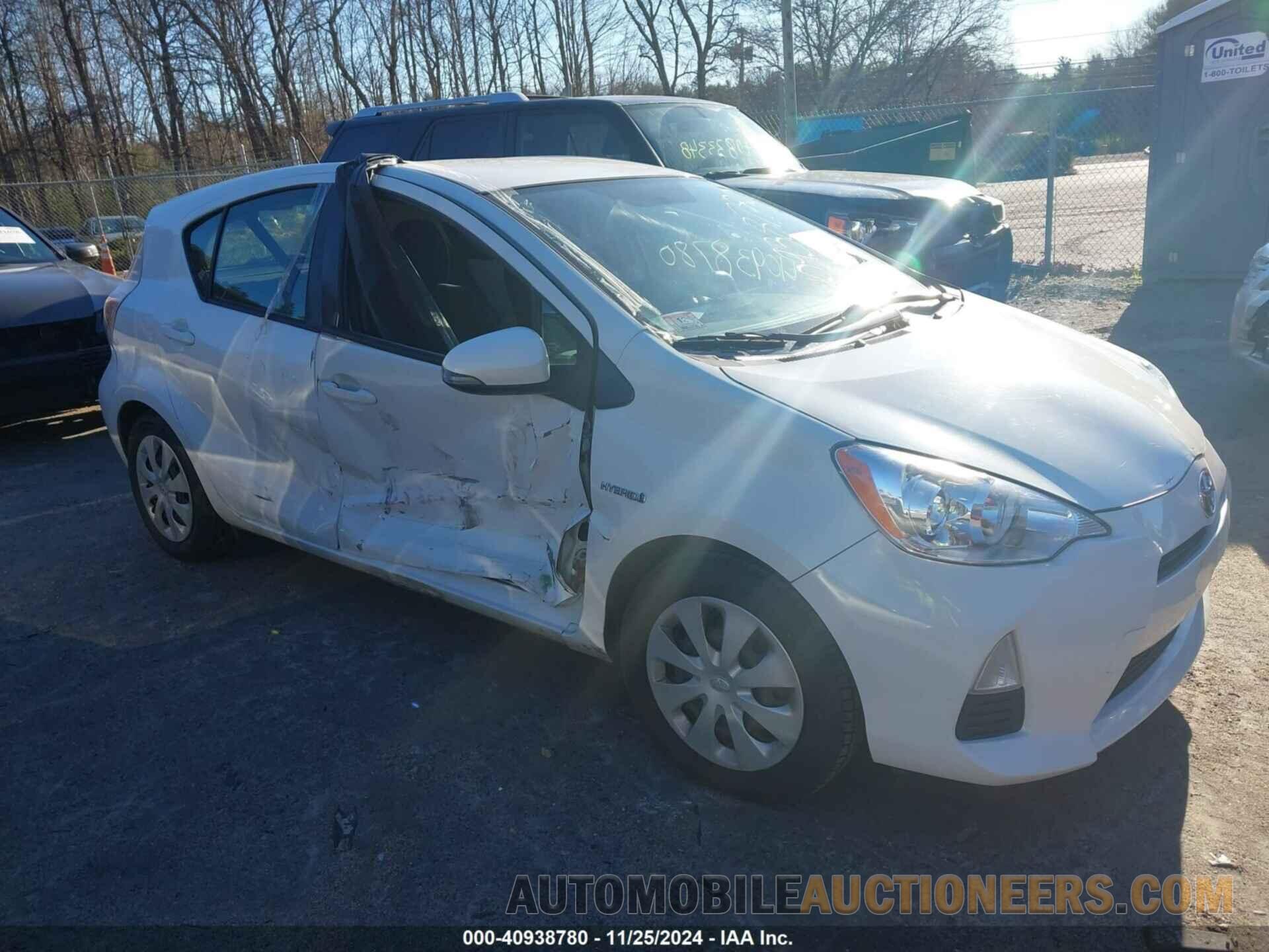 JTDKDTB34C1505284 TOYOTA PRIUS C 2012