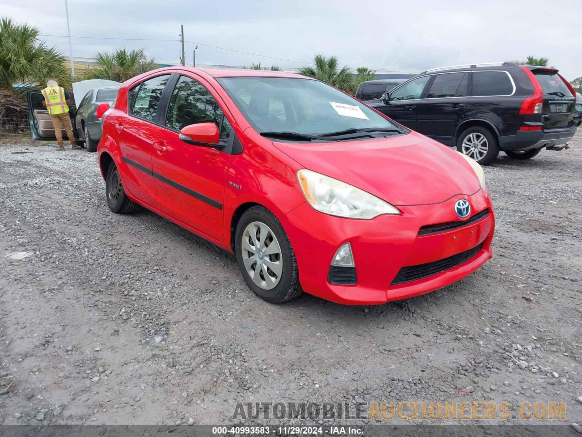 JTDKDTB35C1004548 TOYOTA PRIUS C 2012