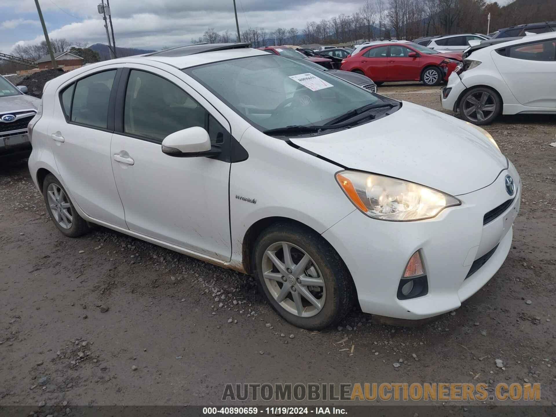 JTDKDTB35C1010284 TOYOTA PRIUS C 2012