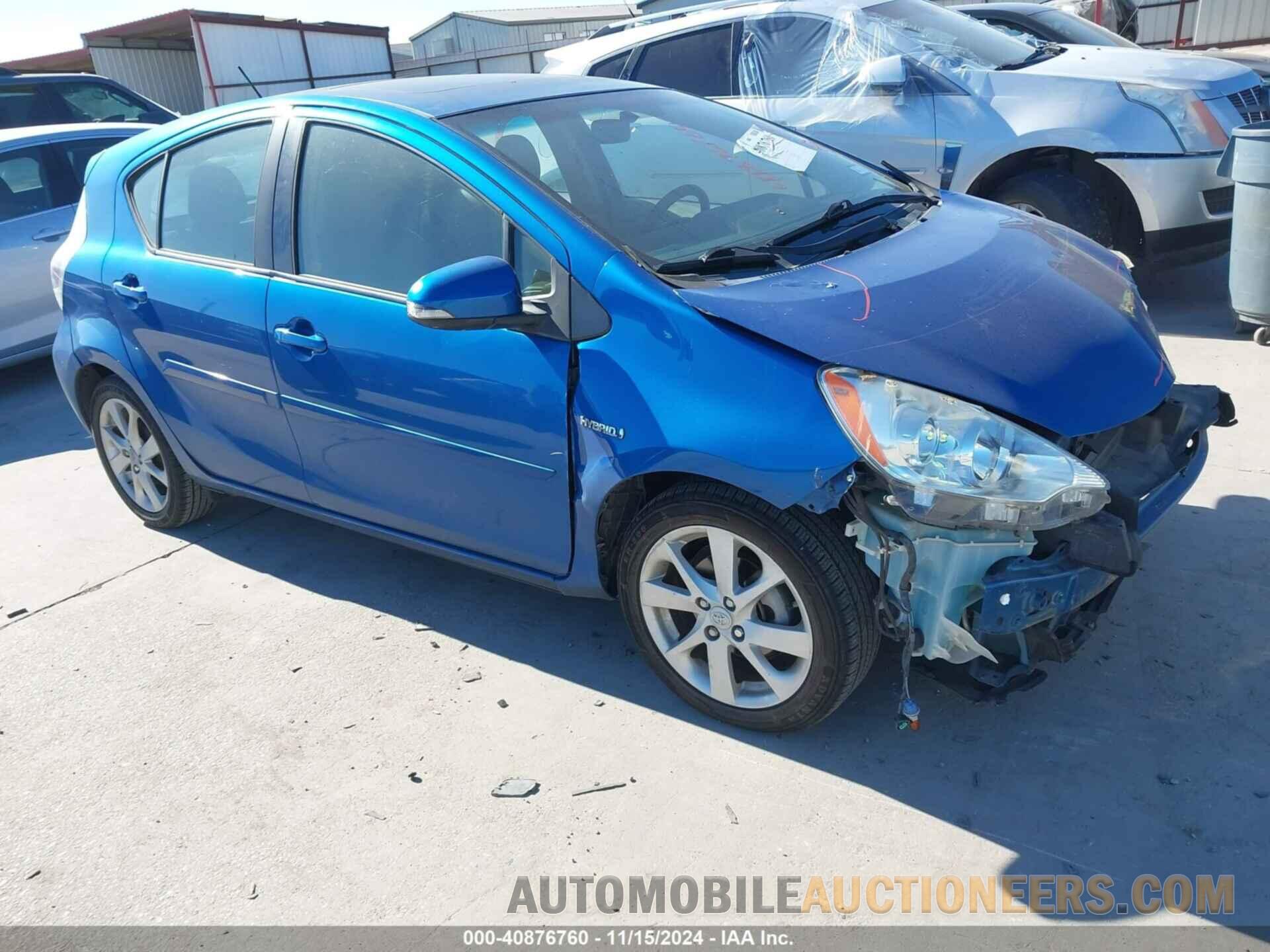 JTDKDTB35C1030504 TOYOTA PRIUS C 2012