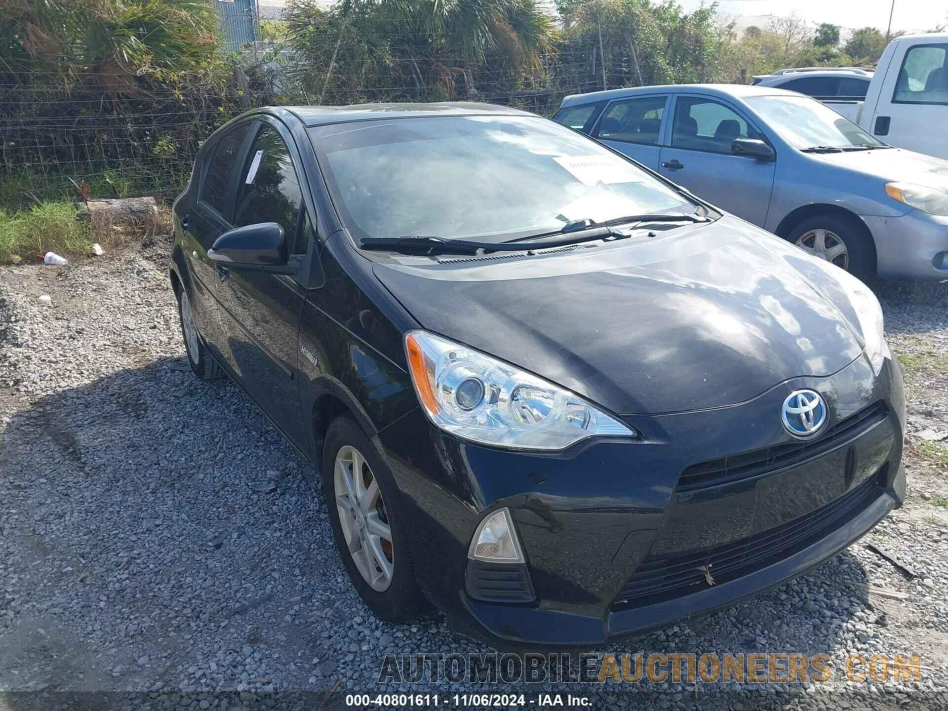 JTDKDTB35D1537825 TOYOTA PRIUS C 2013