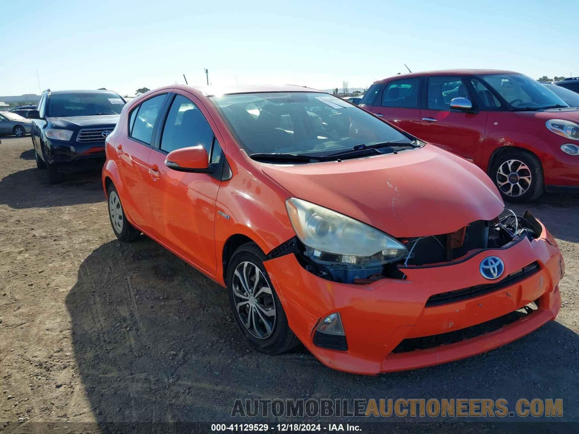 JTDKDTB36C1021164 TOYOTA PRIUS C 2012