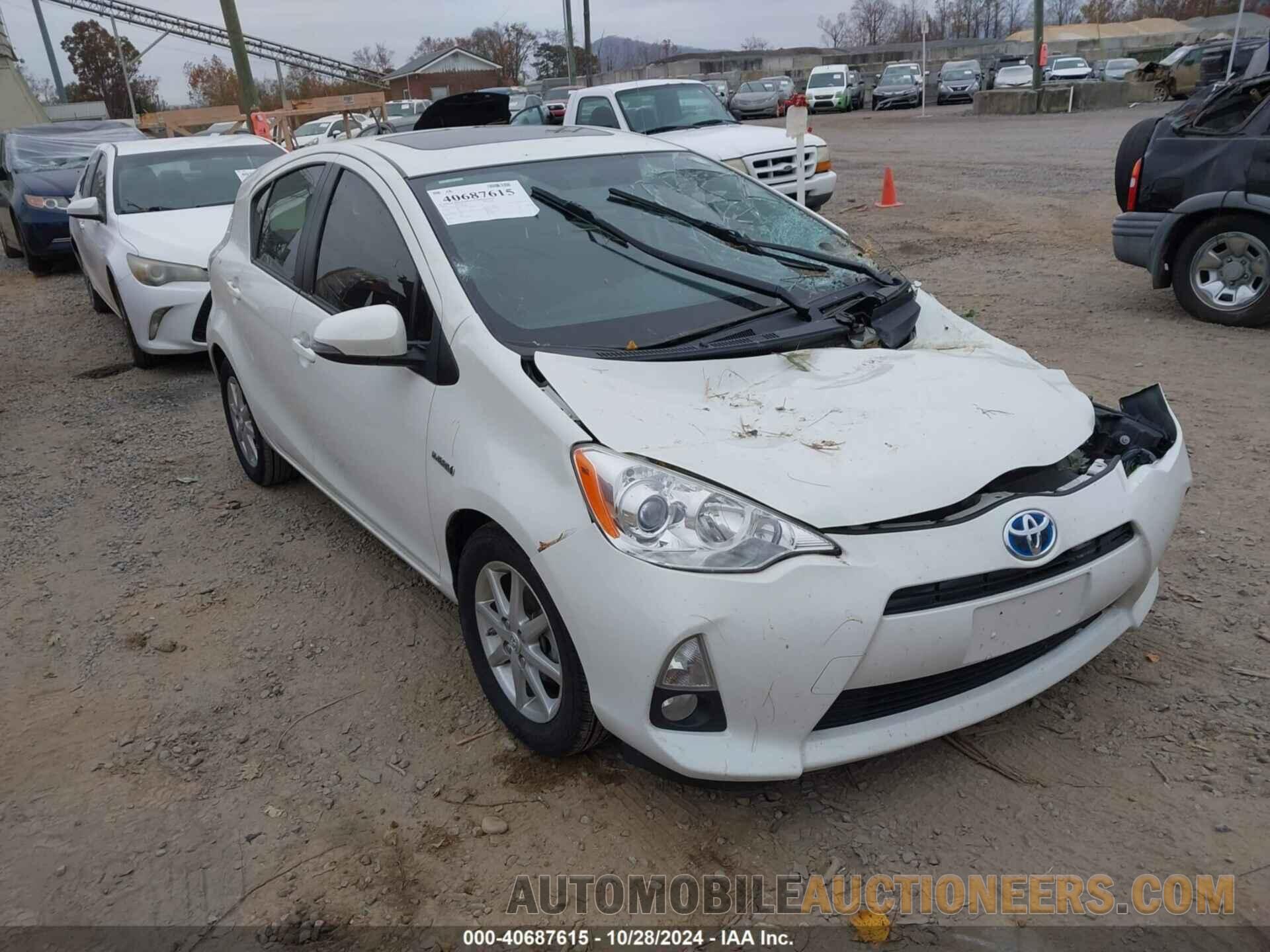 JTDKDTB36C1026249 TOYOTA PRIUS C 2012