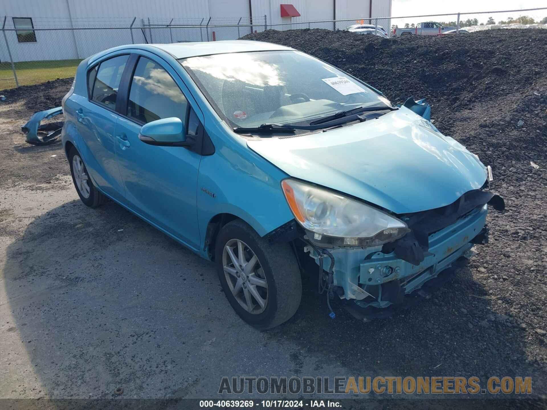 JTDKDTB37C1009282 TOYOTA PRIUS C 2012