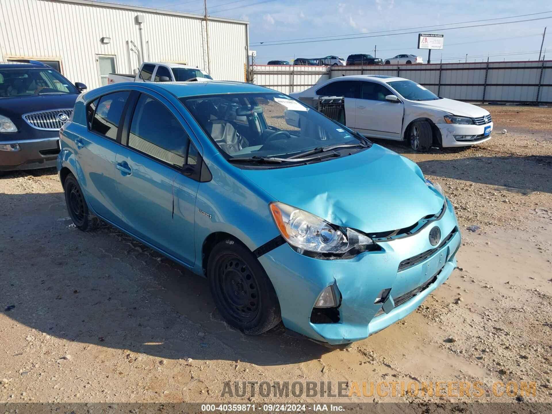 JTDKDTB37C1030312 TOYOTA PRIUS C 2012