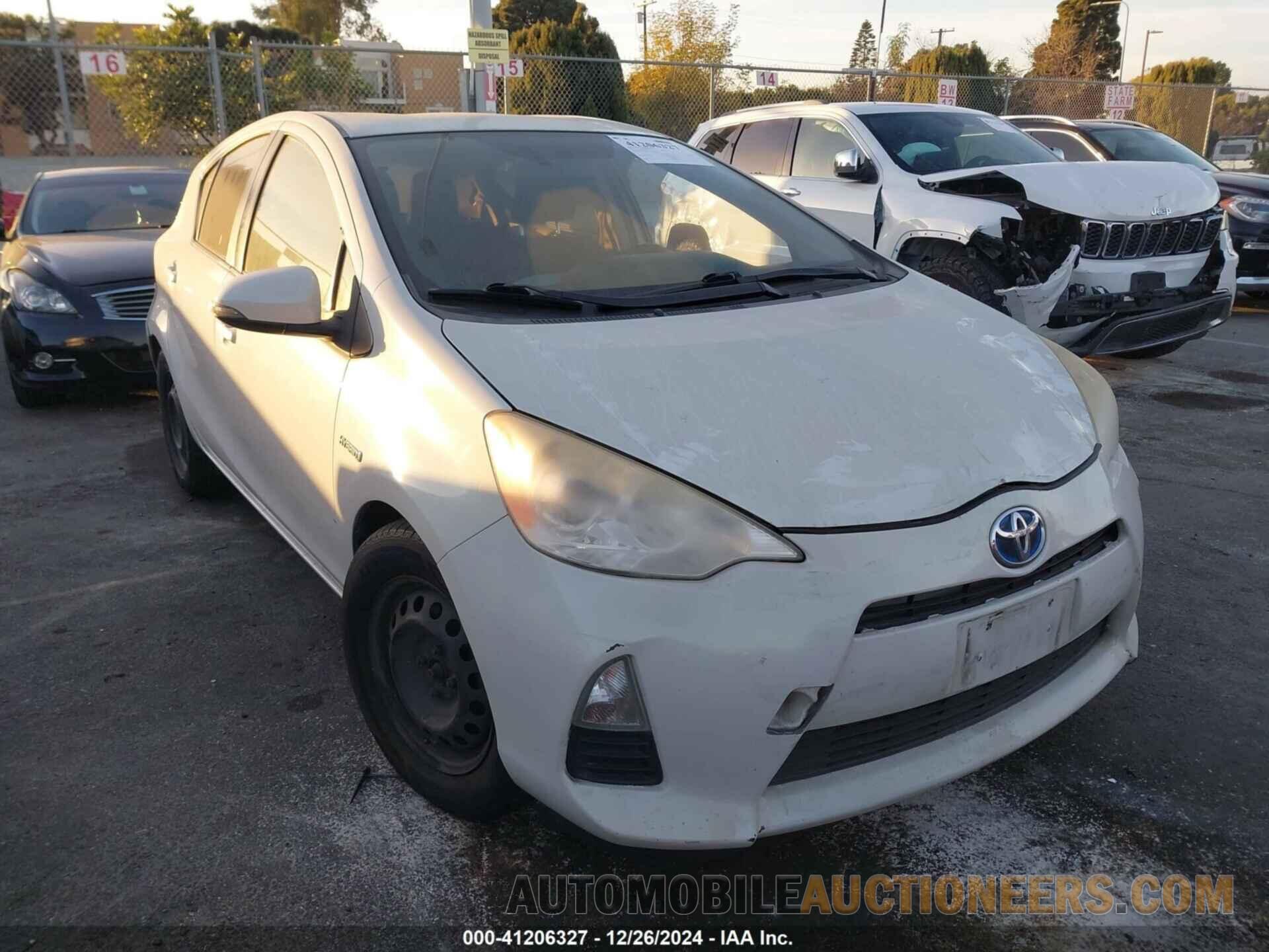 JTDKDTB38C1026978 TOYOTA PRIUS C 2012