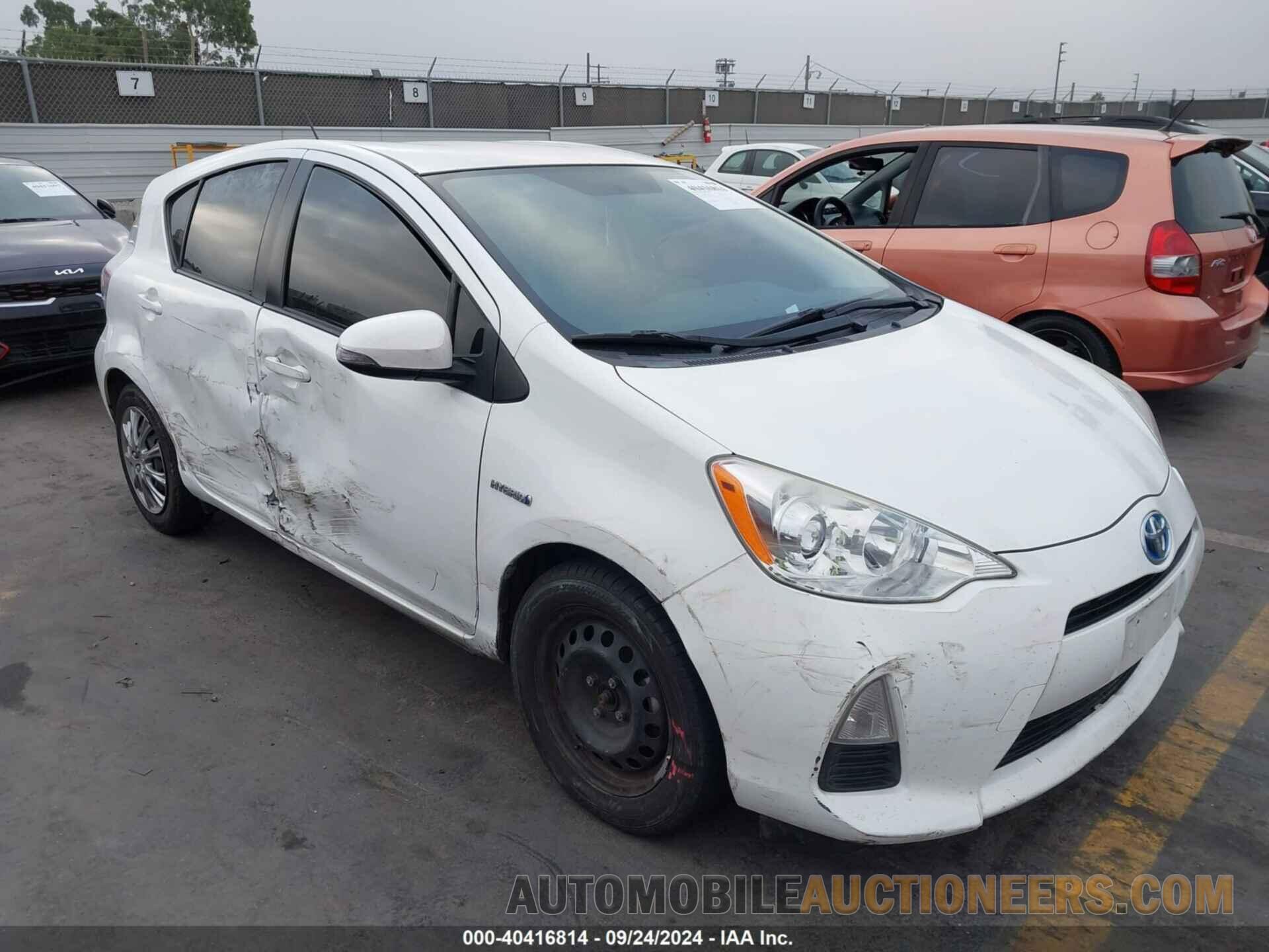 JTDKDTB39C1521450 TOYOTA PRIUS C 2012