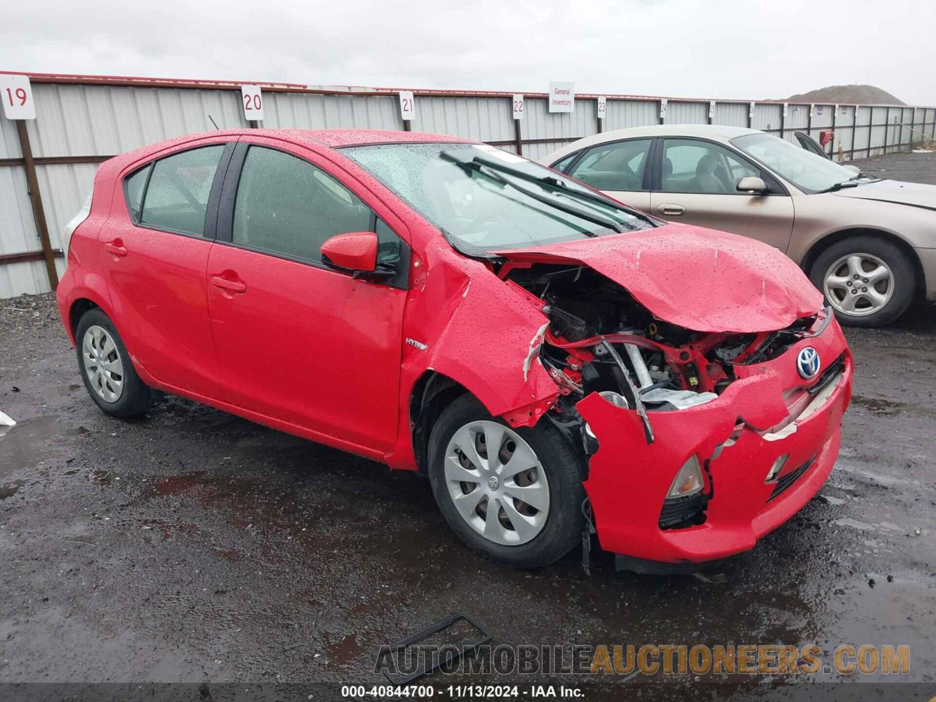 JTDKDTB3XC1502843 TOYOTA PRIUS C 2012