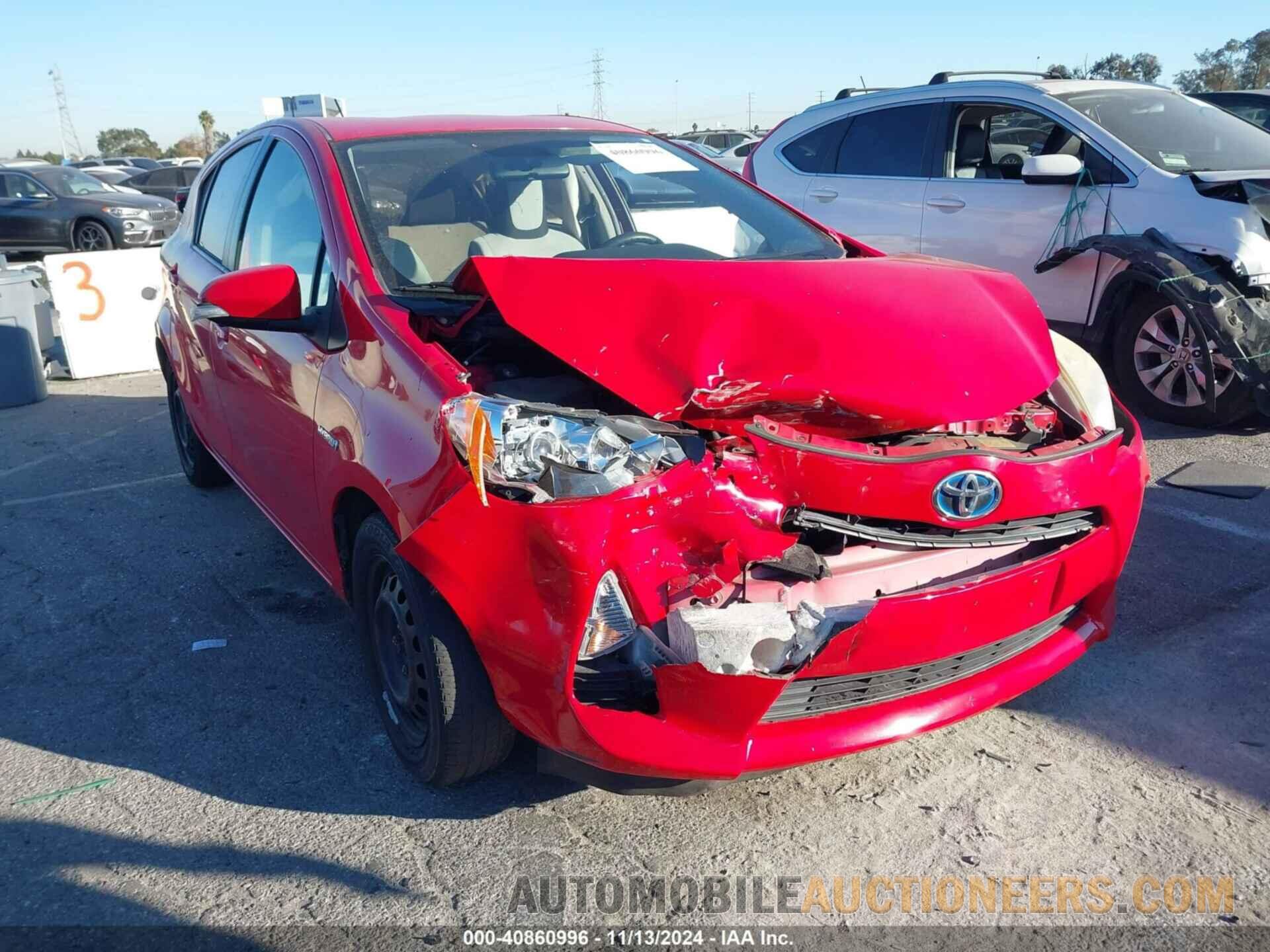 JTDKDTB3XC1522574 TOYOTA PRIUS C 2012