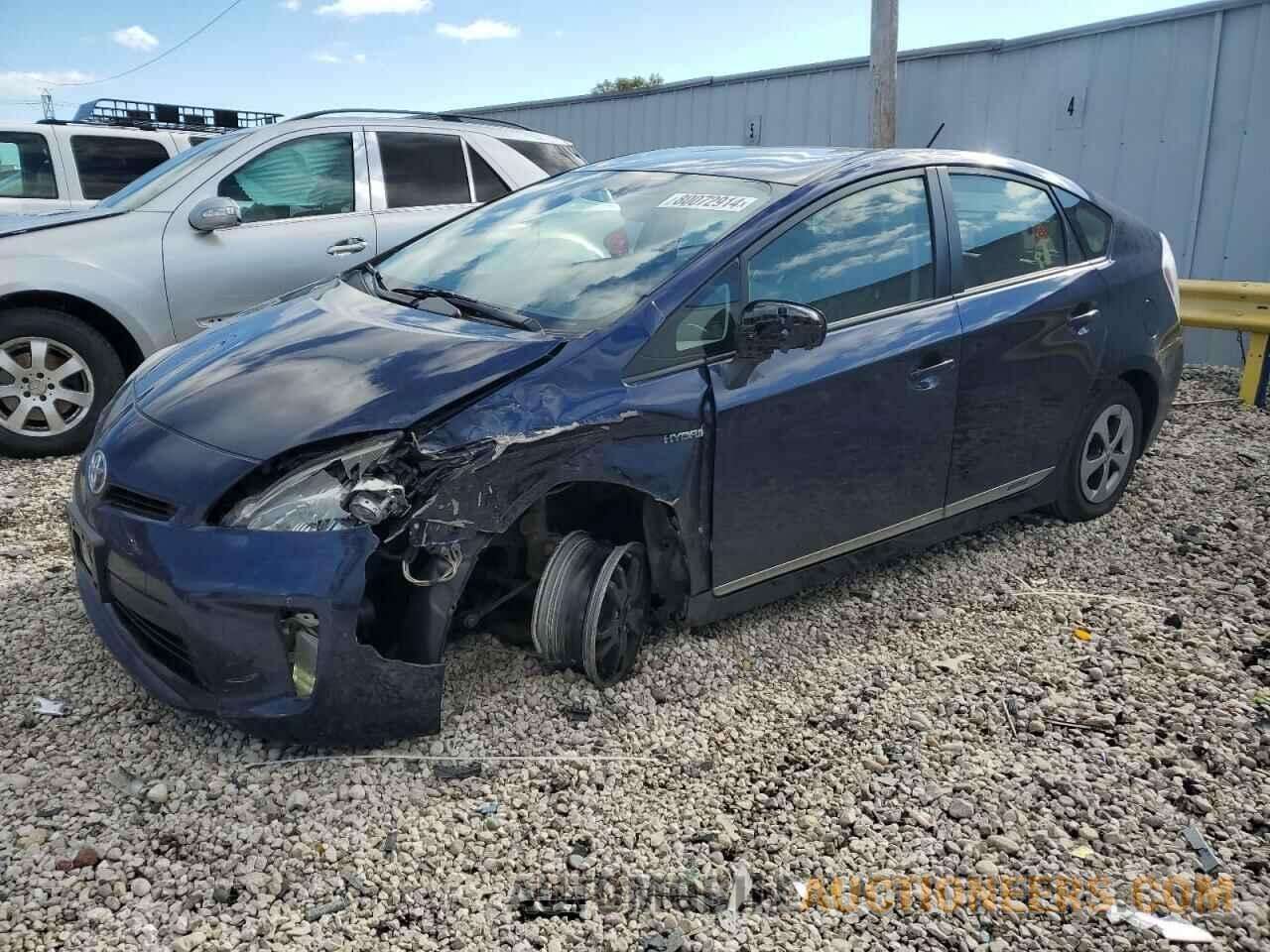 JTDKN3DU0C1567221 TOYOTA PRIUS 2012