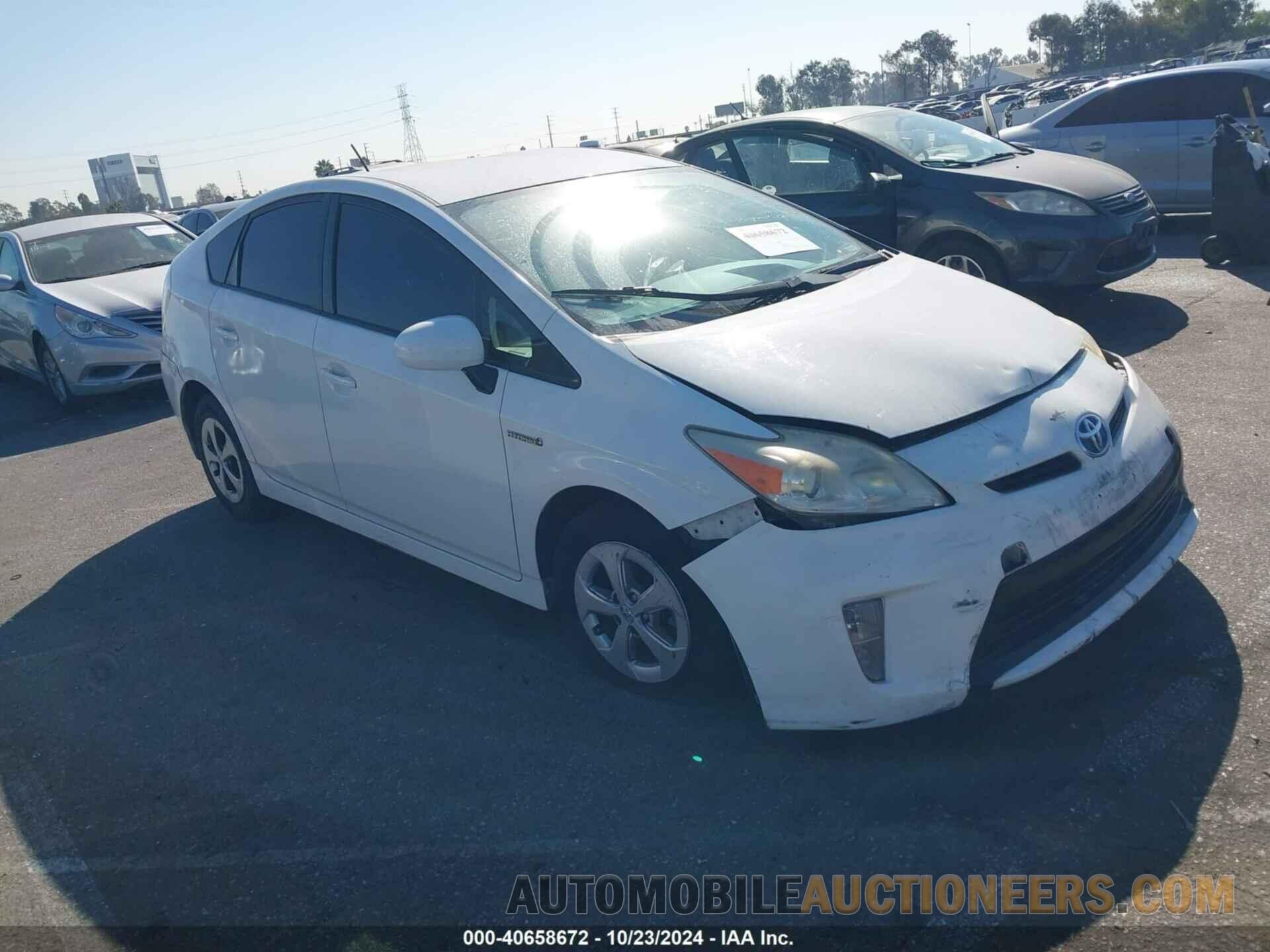 JTDKN3DU0D1627726 TOYOTA PRIUS 2013