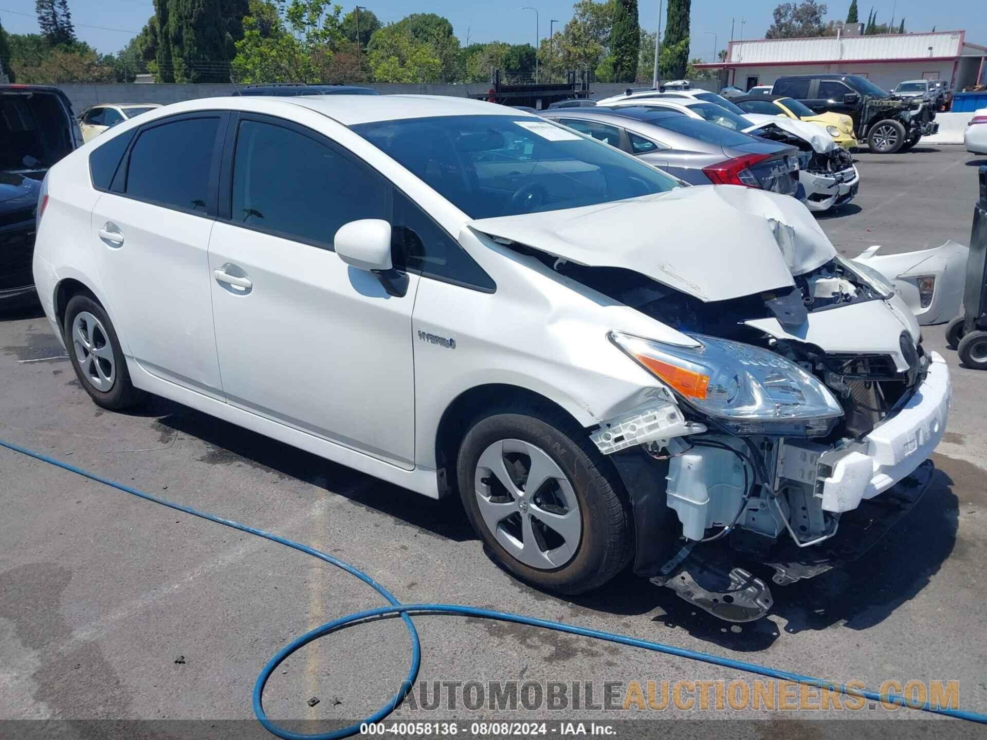 JTDKN3DU0D5623345 TOYOTA PRIUS 2013