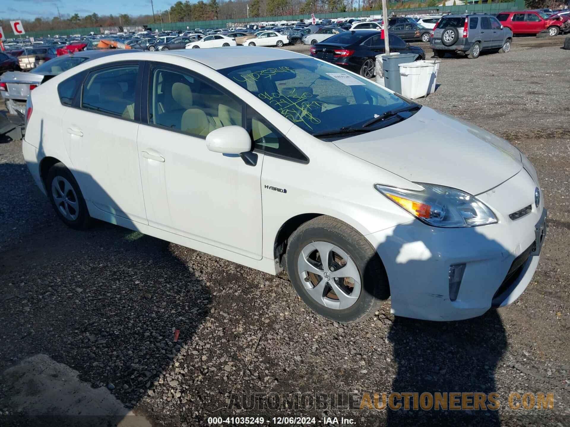 JTDKN3DU0E0366413 TOYOTA PRIUS 2014