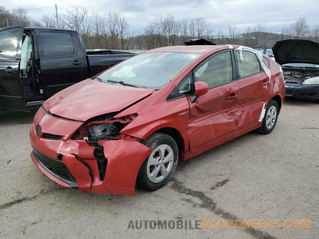 JTDKN3DU0E1756728 TOYOTA PRIUS 2014