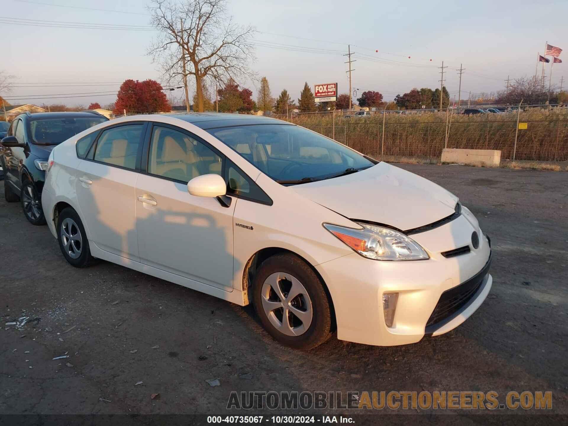 JTDKN3DU0F0427129 TOYOTA PRIUS 2015