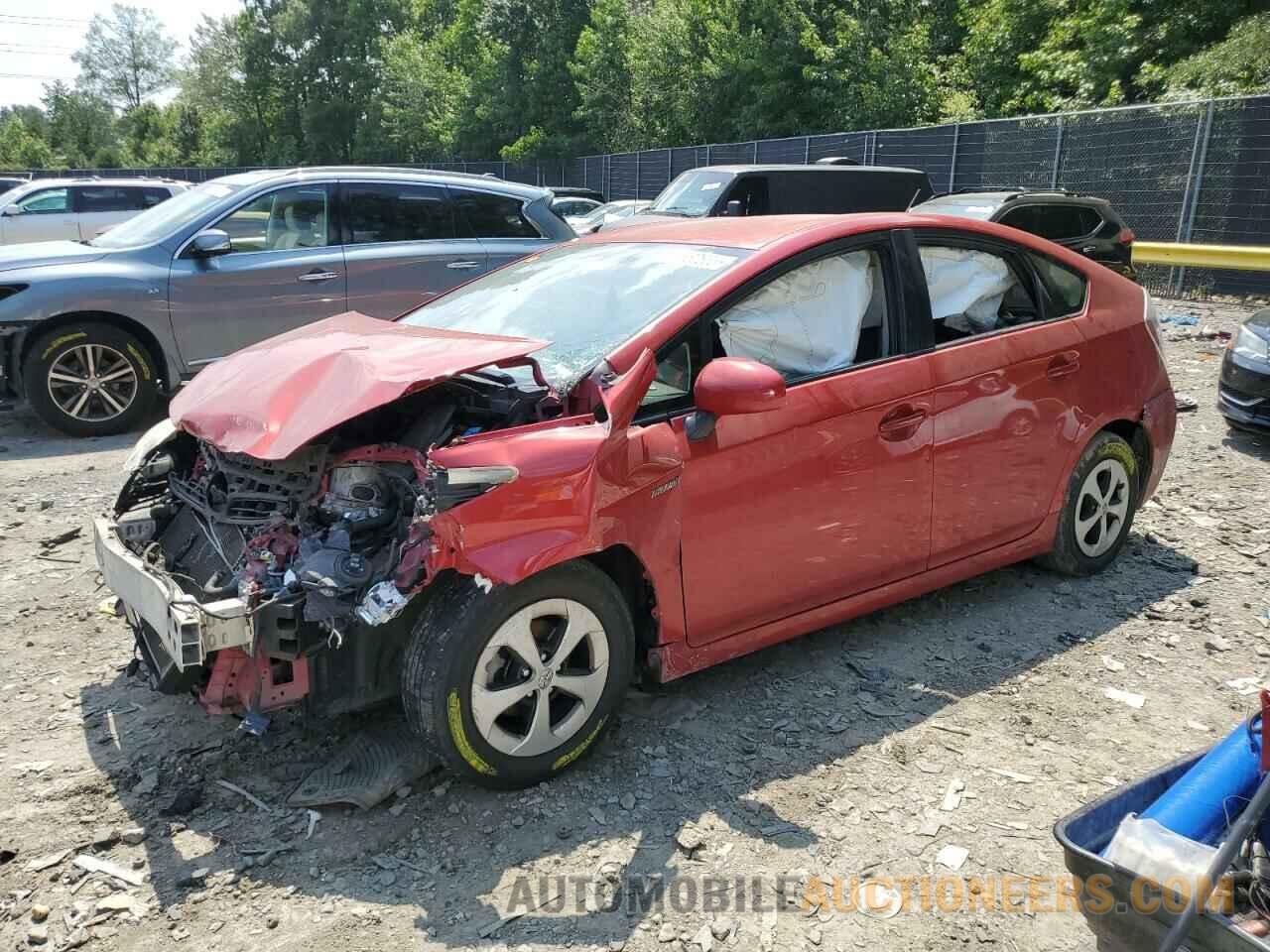 JTDKN3DU0F1878457 TOYOTA PRIUS 2015