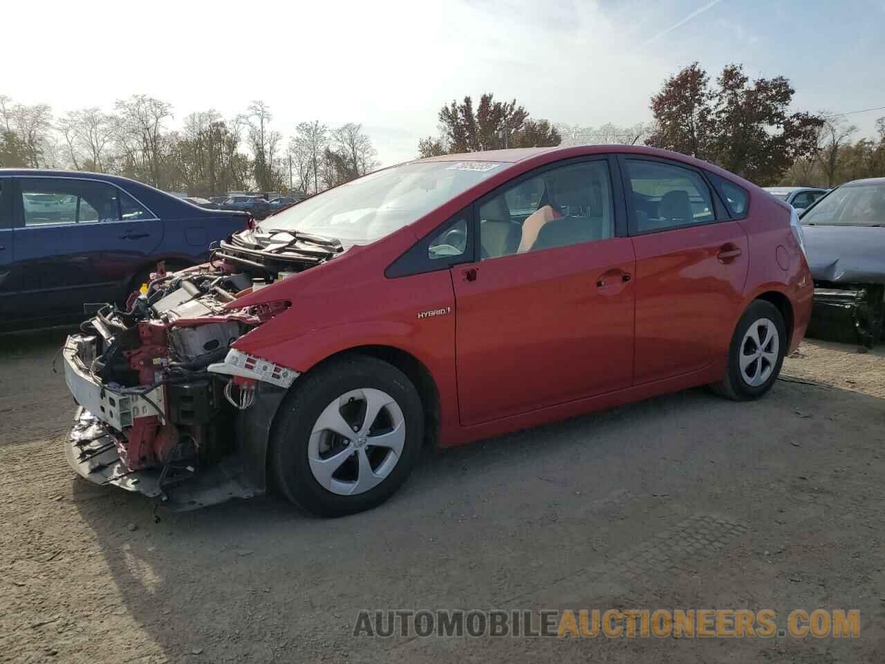 JTDKN3DU0F1887496 TOYOTA PRIUS 2015