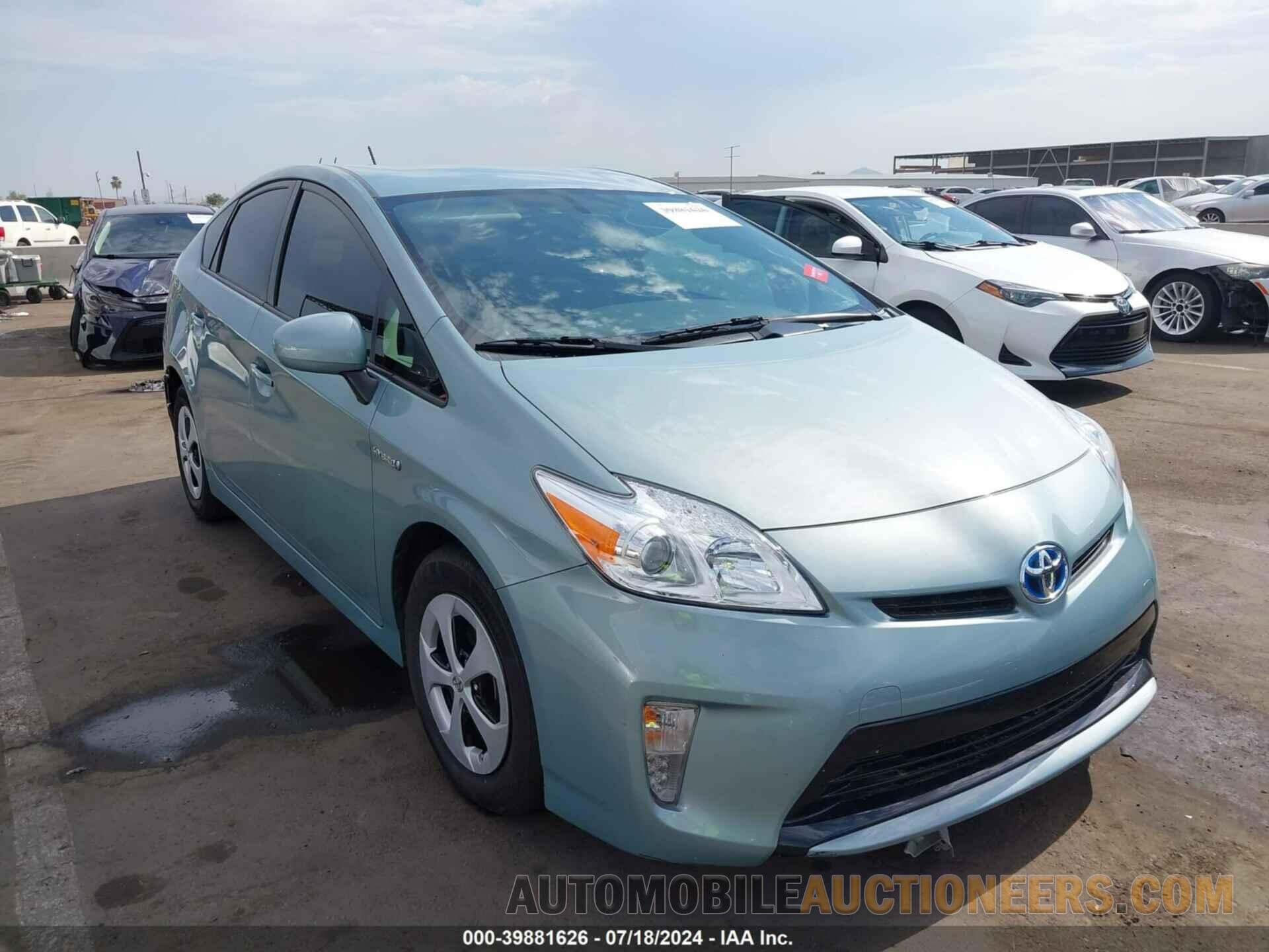 JTDKN3DU0F1983323 TOYOTA PRIUS 2015