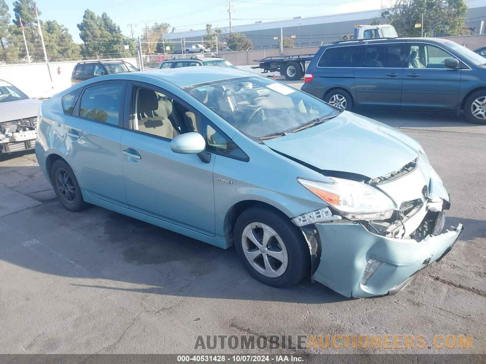 JTDKN3DU0F2004443 TOYOTA PRIUS 2015