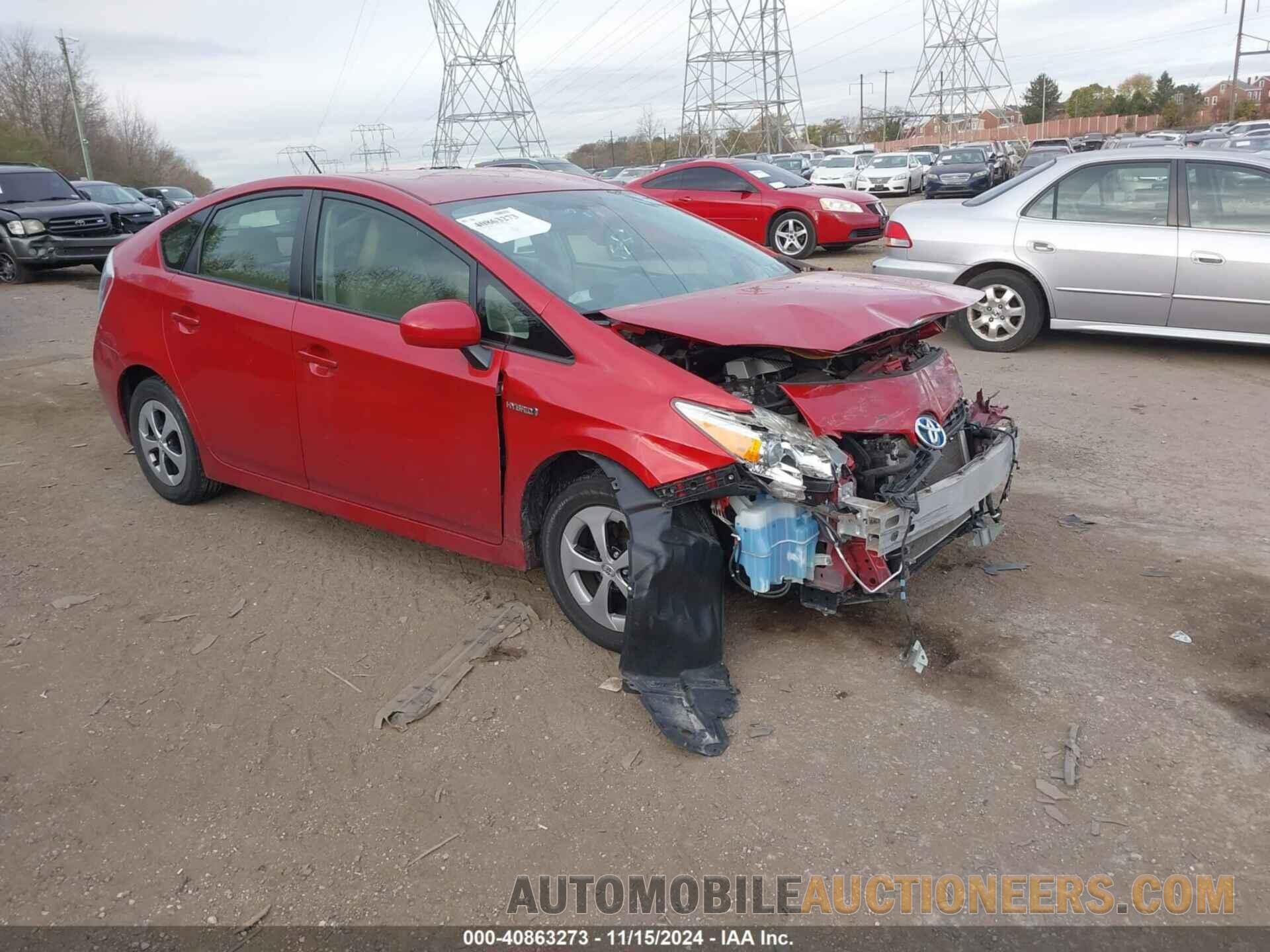 JTDKN3DU1C1534129 TOYOTA PRIUS 2012