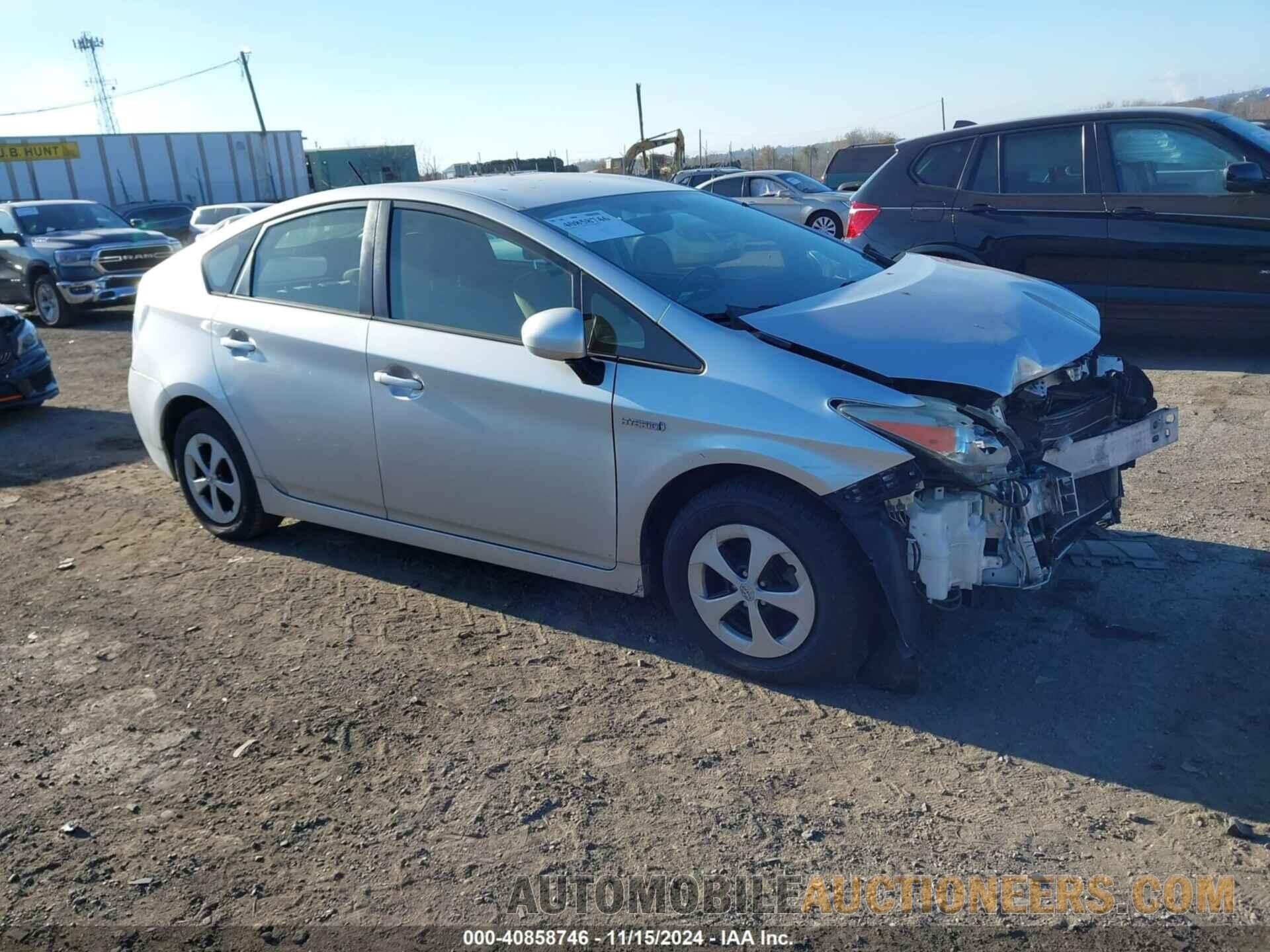 JTDKN3DU1C5443080 TOYOTA PRIUS 2012