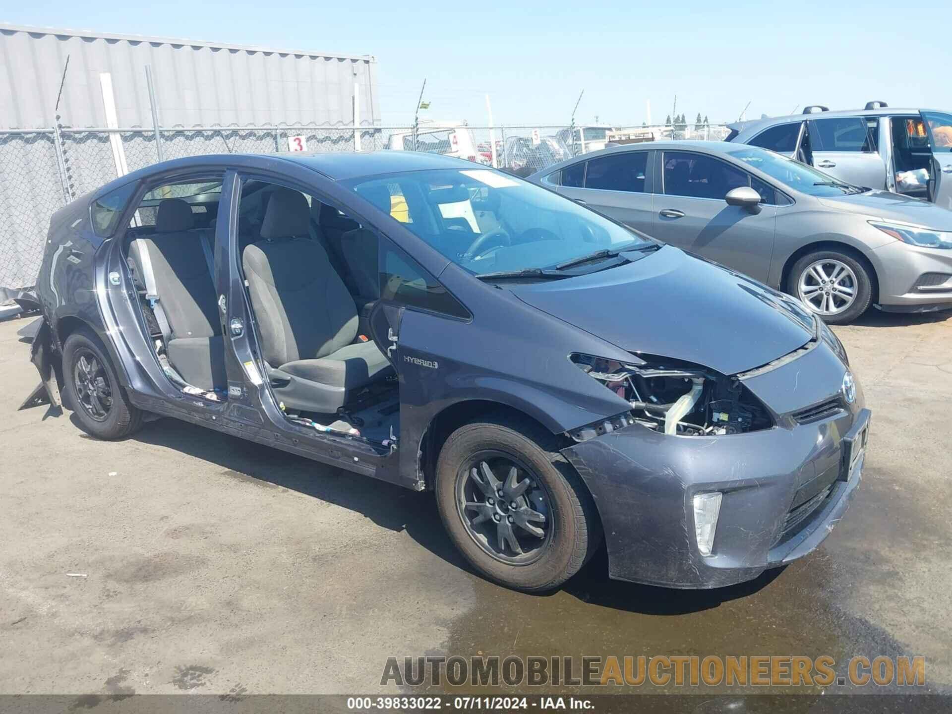 JTDKN3DU1E0391112 TOYOTA PRIUS 2014