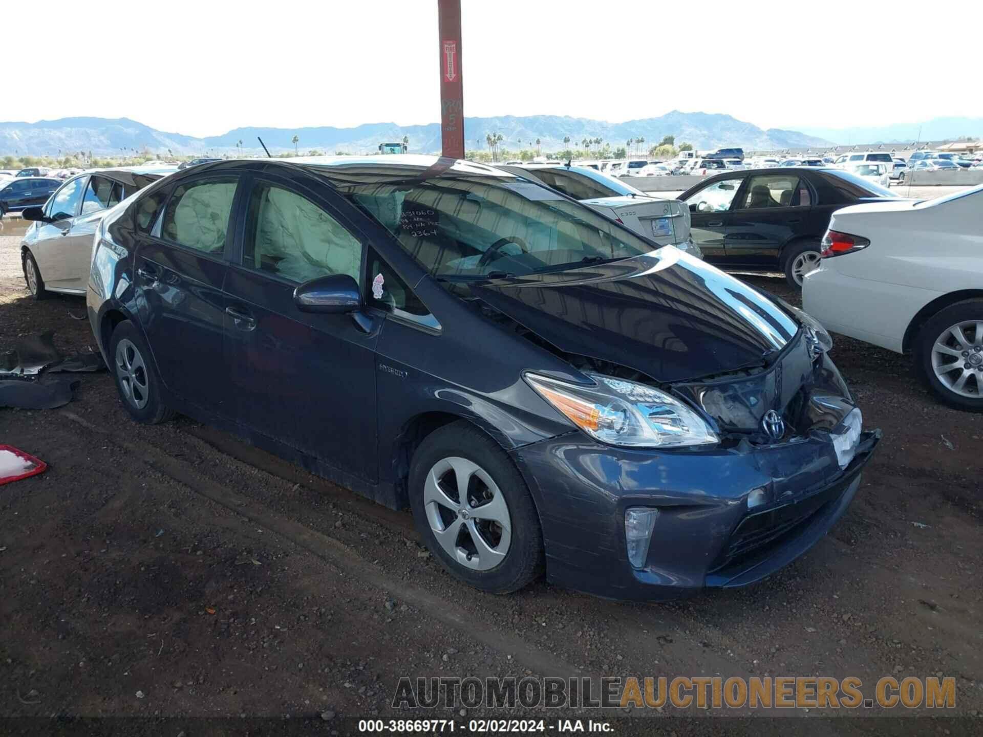 JTDKN3DU1F0412364 TOYOTA PRIUS 2015