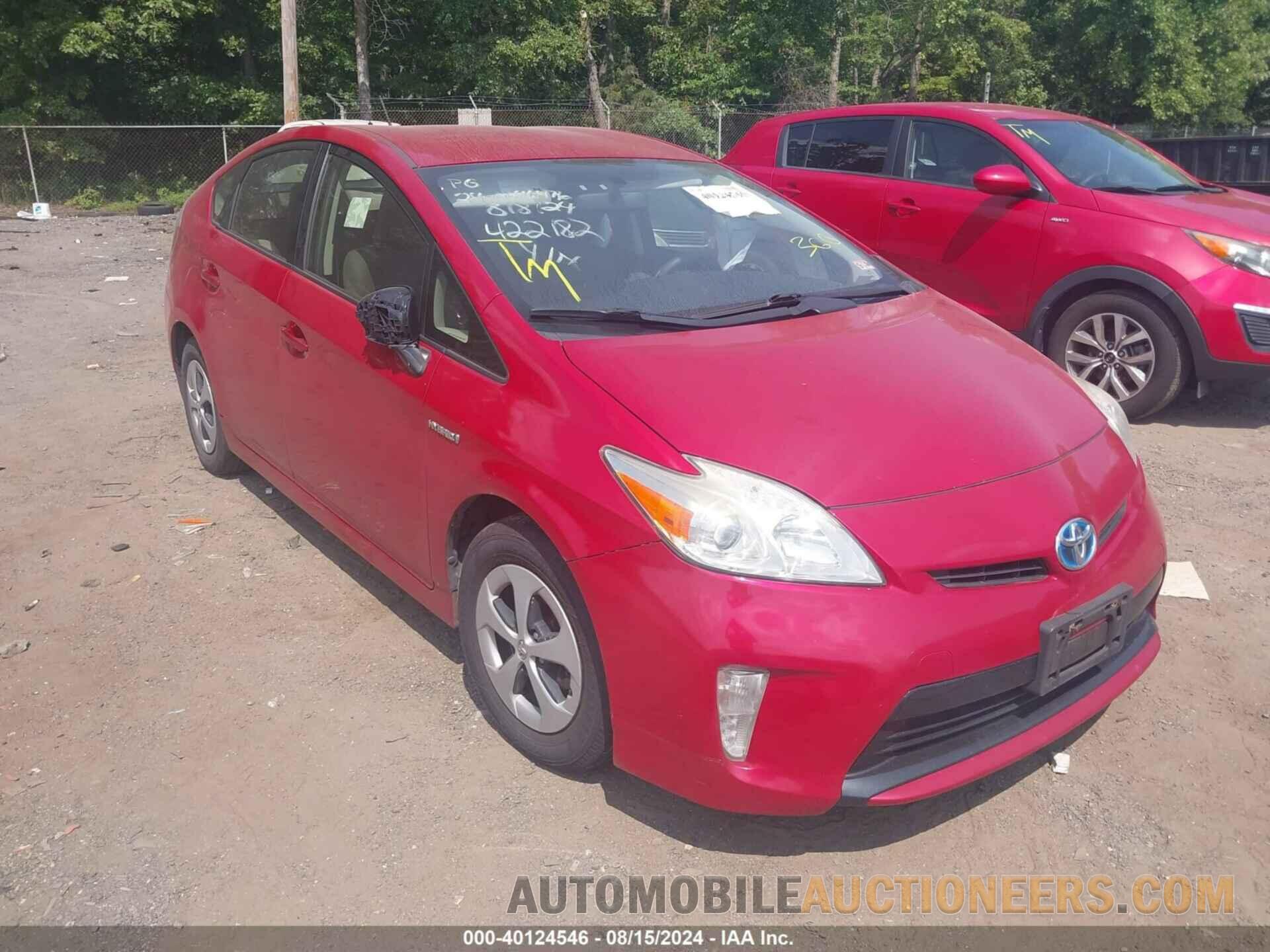 JTDKN3DU1F0422182 TOYOTA PRIUS 2015