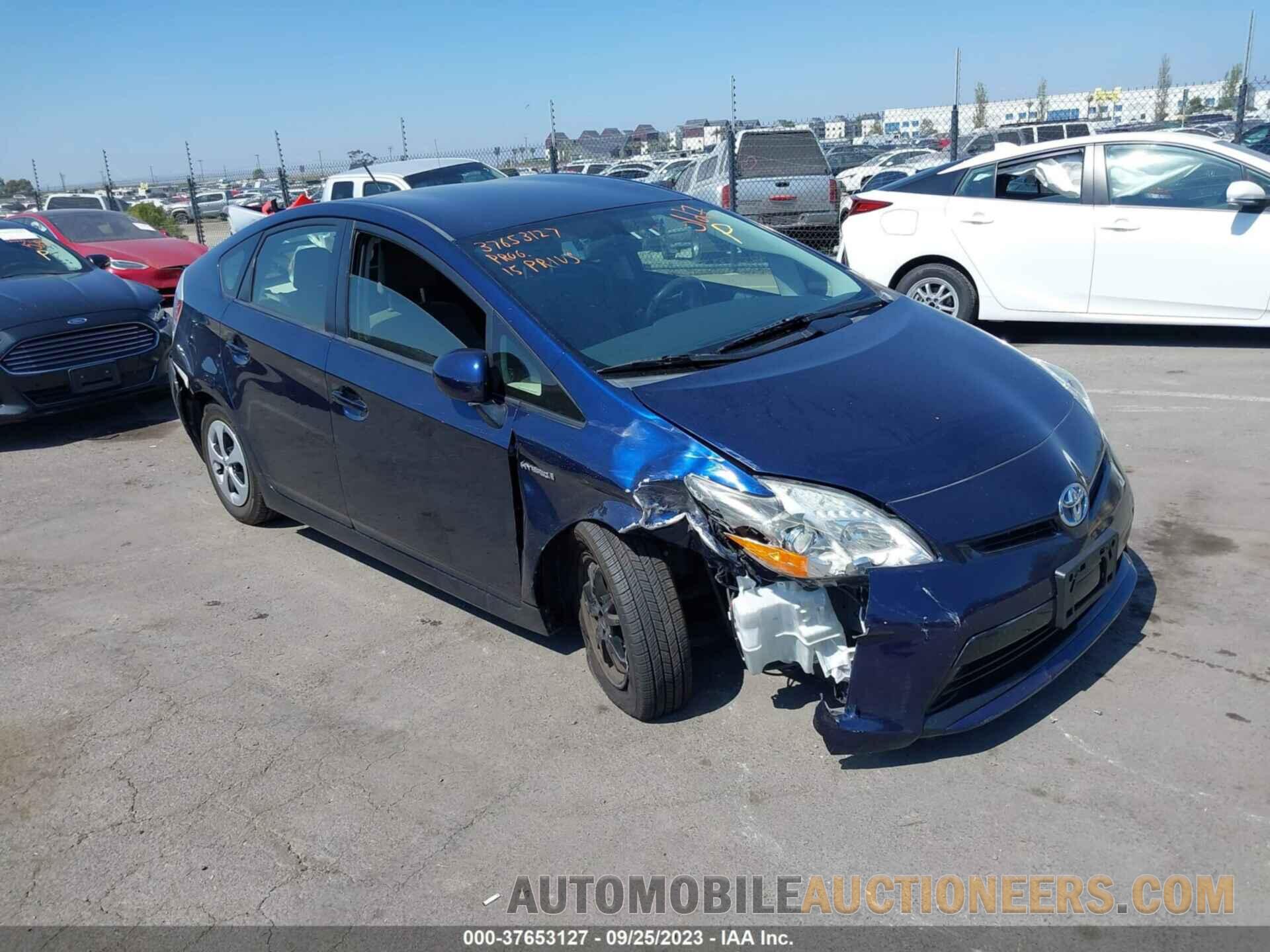 JTDKN3DU1F1890150 TOYOTA PRIUS 2015