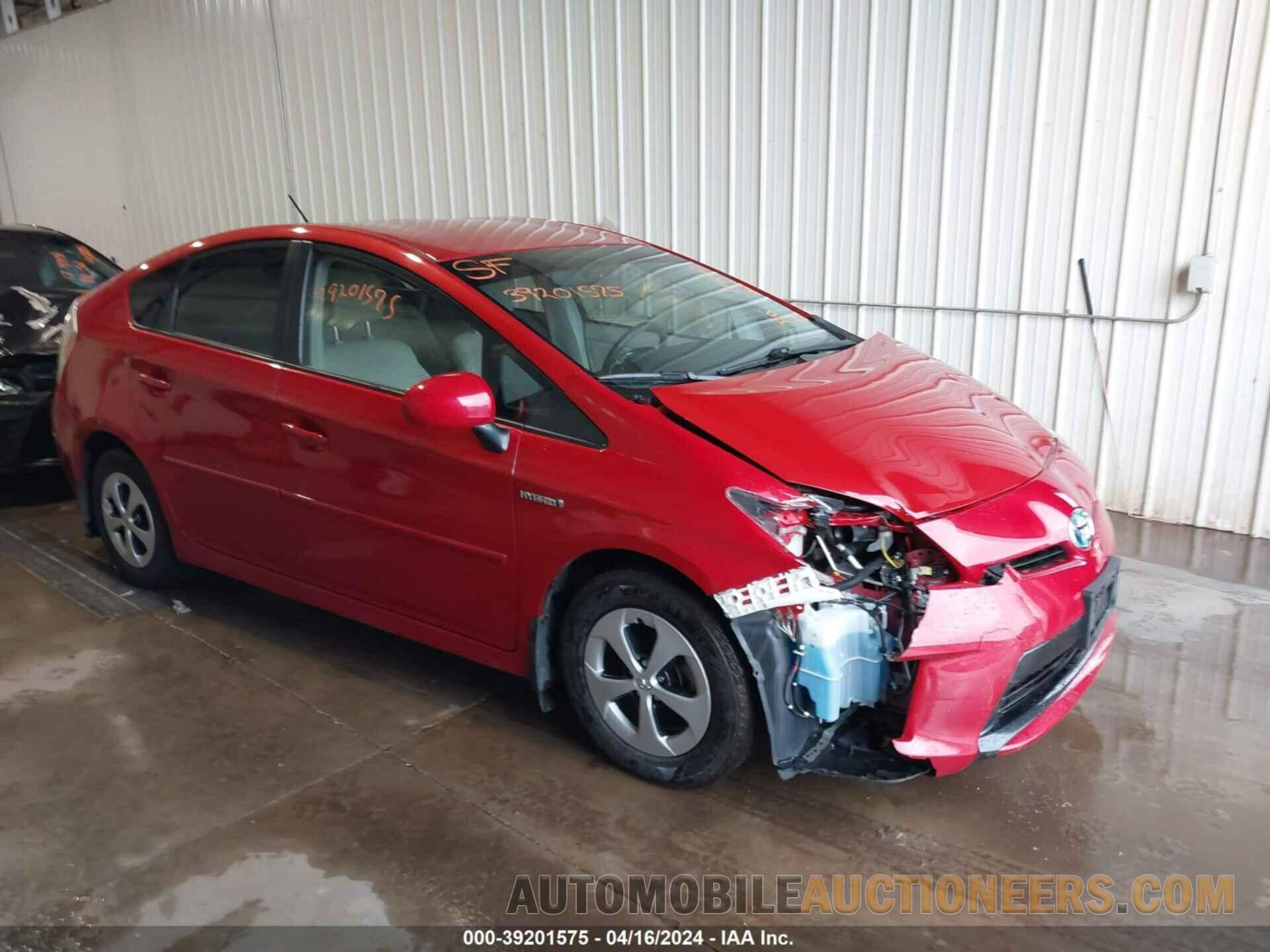 JTDKN3DU1F1909473 TOYOTA PRIUS 2015