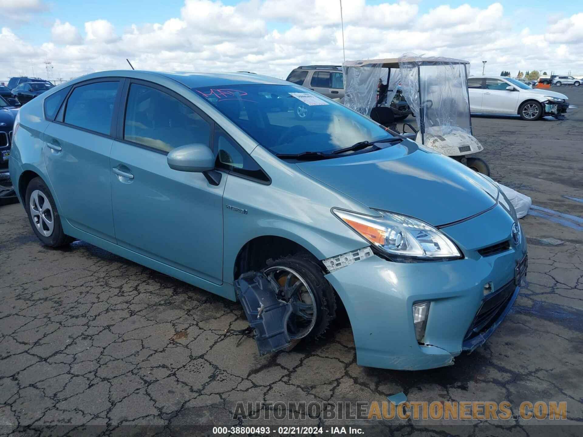 JTDKN3DU1F1969818 TOYOTA PRIUS 2015