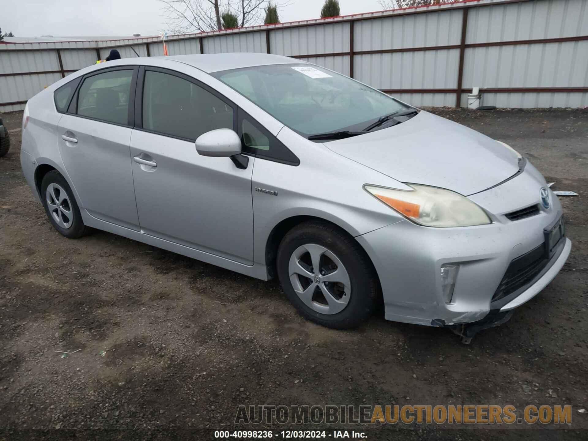 JTDKN3DU2D5544520 TOYOTA PRIUS 2013