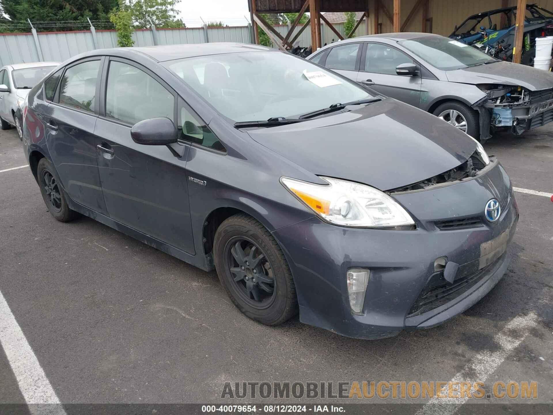 JTDKN3DU2E1788760 TOYOTA PRIUS 2014