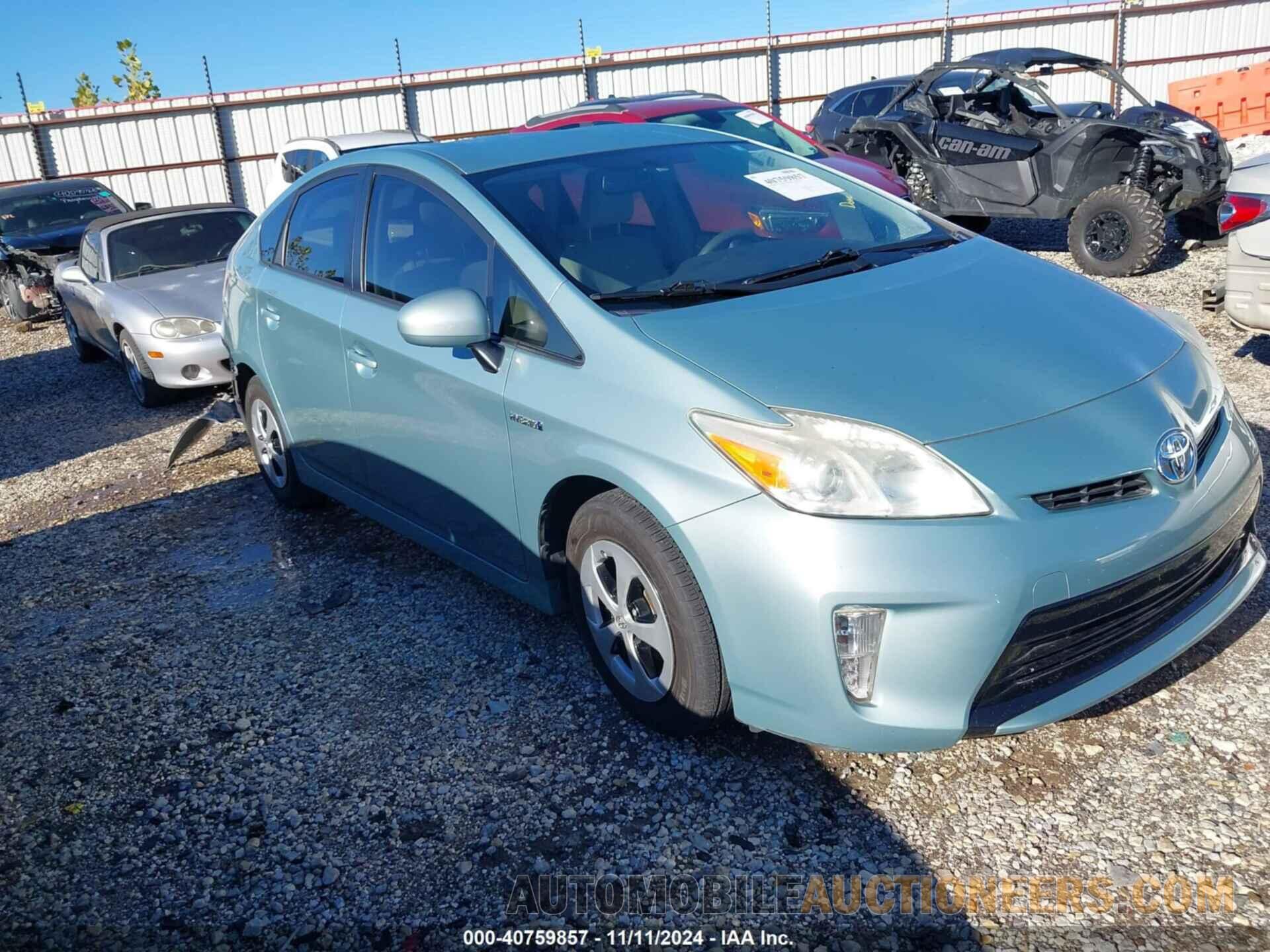 JTDKN3DU3C5395209 TOYOTA PRIUS 2012