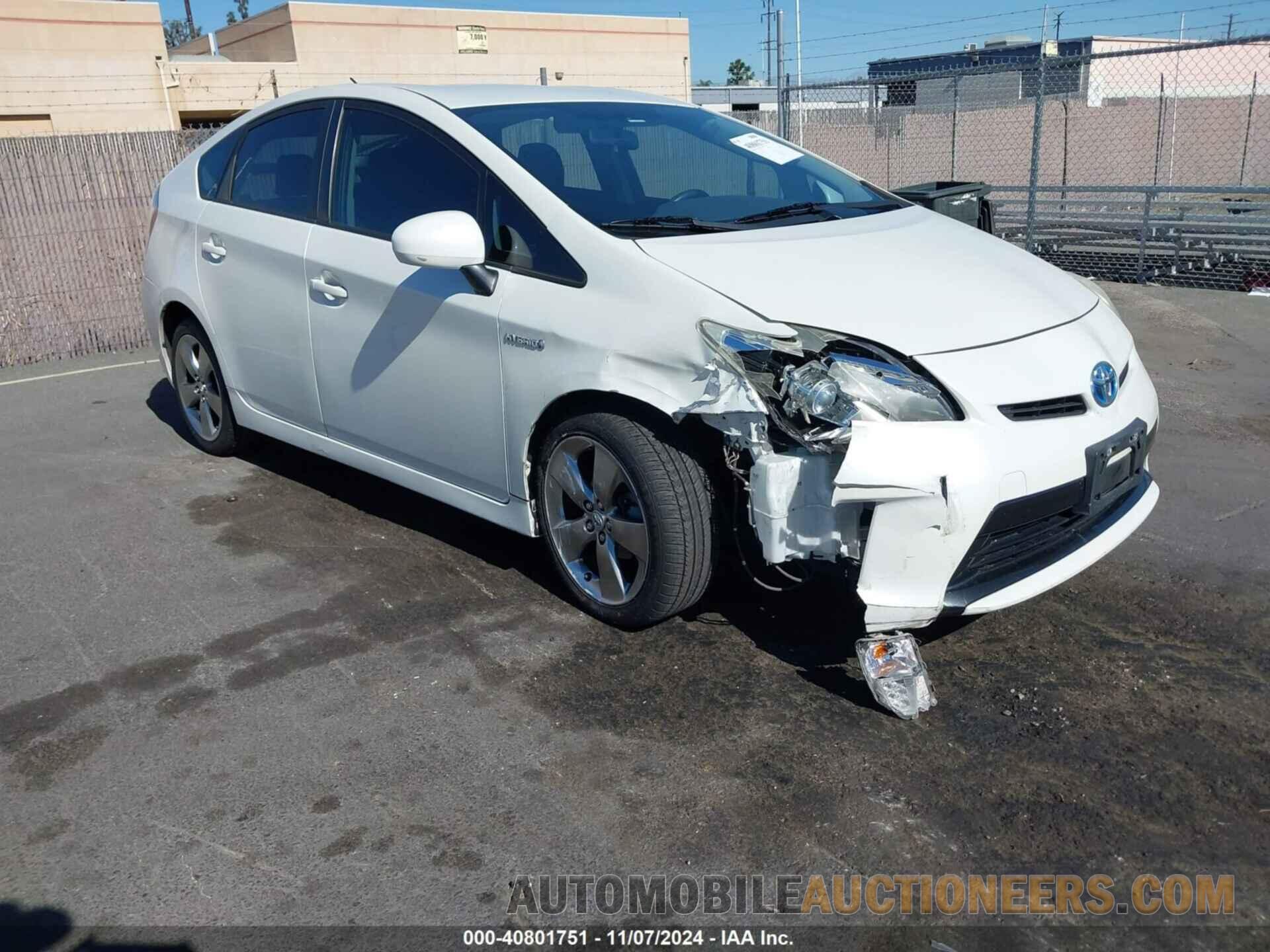 JTDKN3DU3D1663412 TOYOTA PRIUS 2013