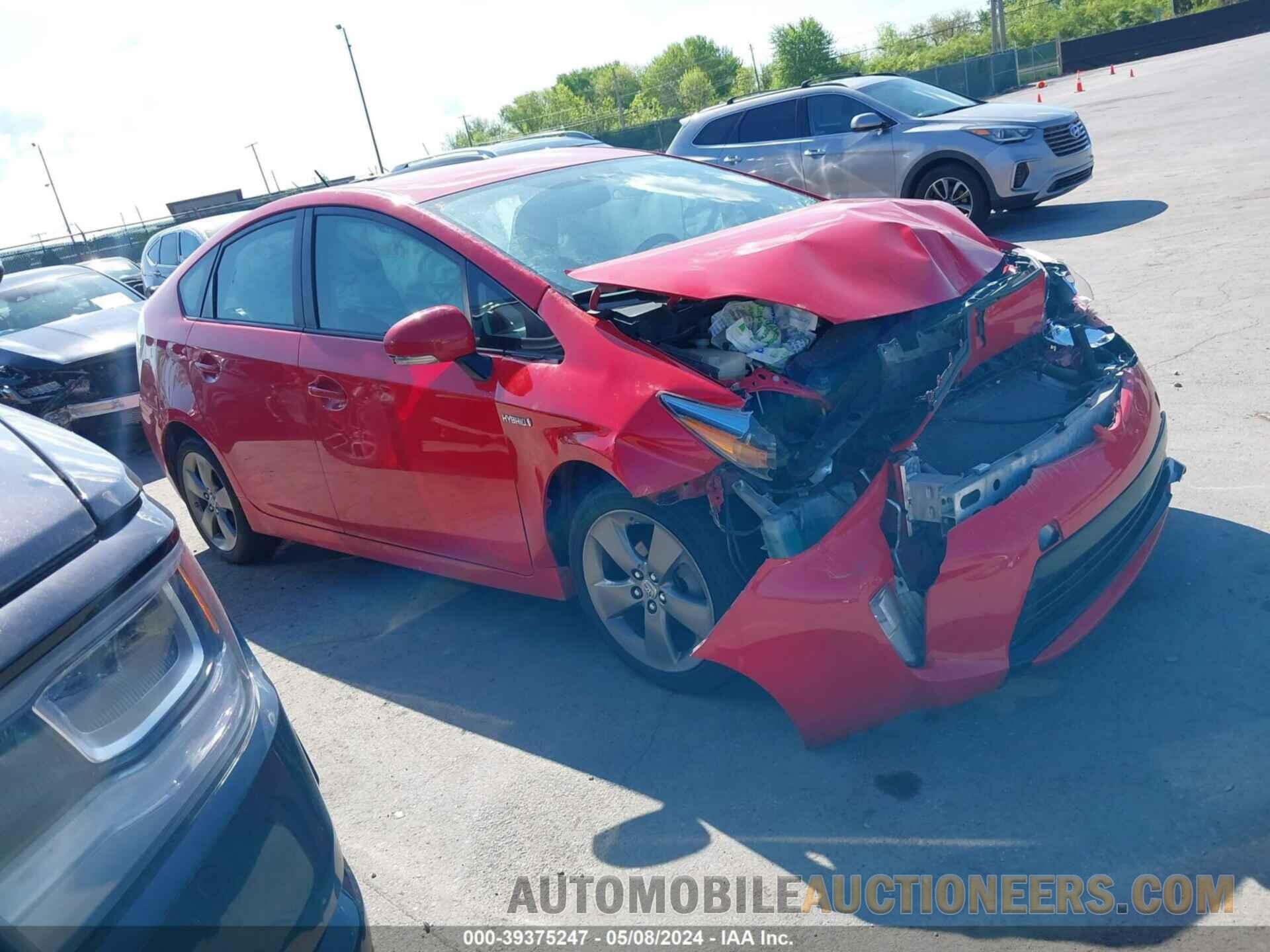 JTDKN3DU3F0428565 TOYOTA PRIUS 2015