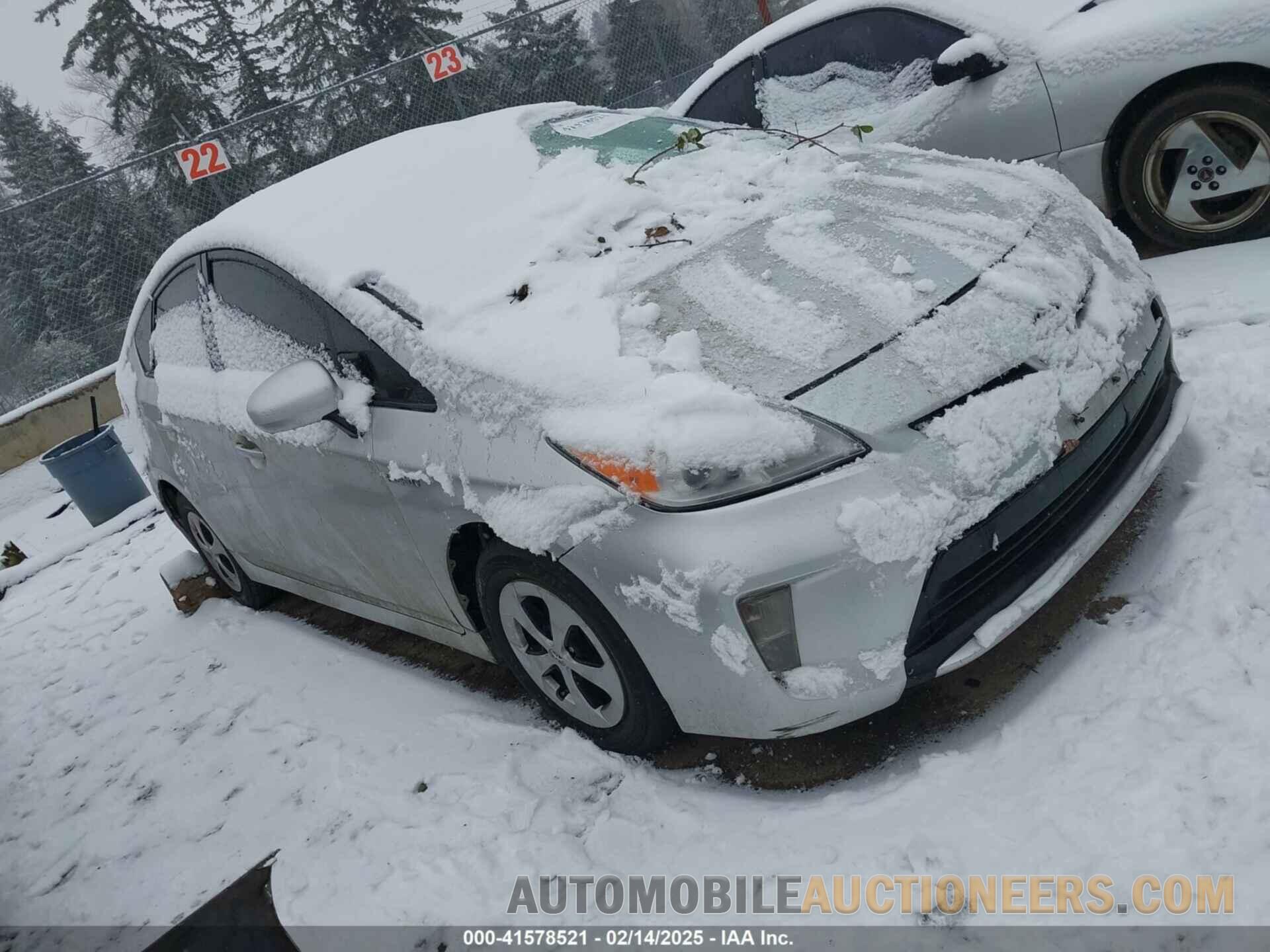 JTDKN3DU3F0432972 TOYOTA PRIUS 2015