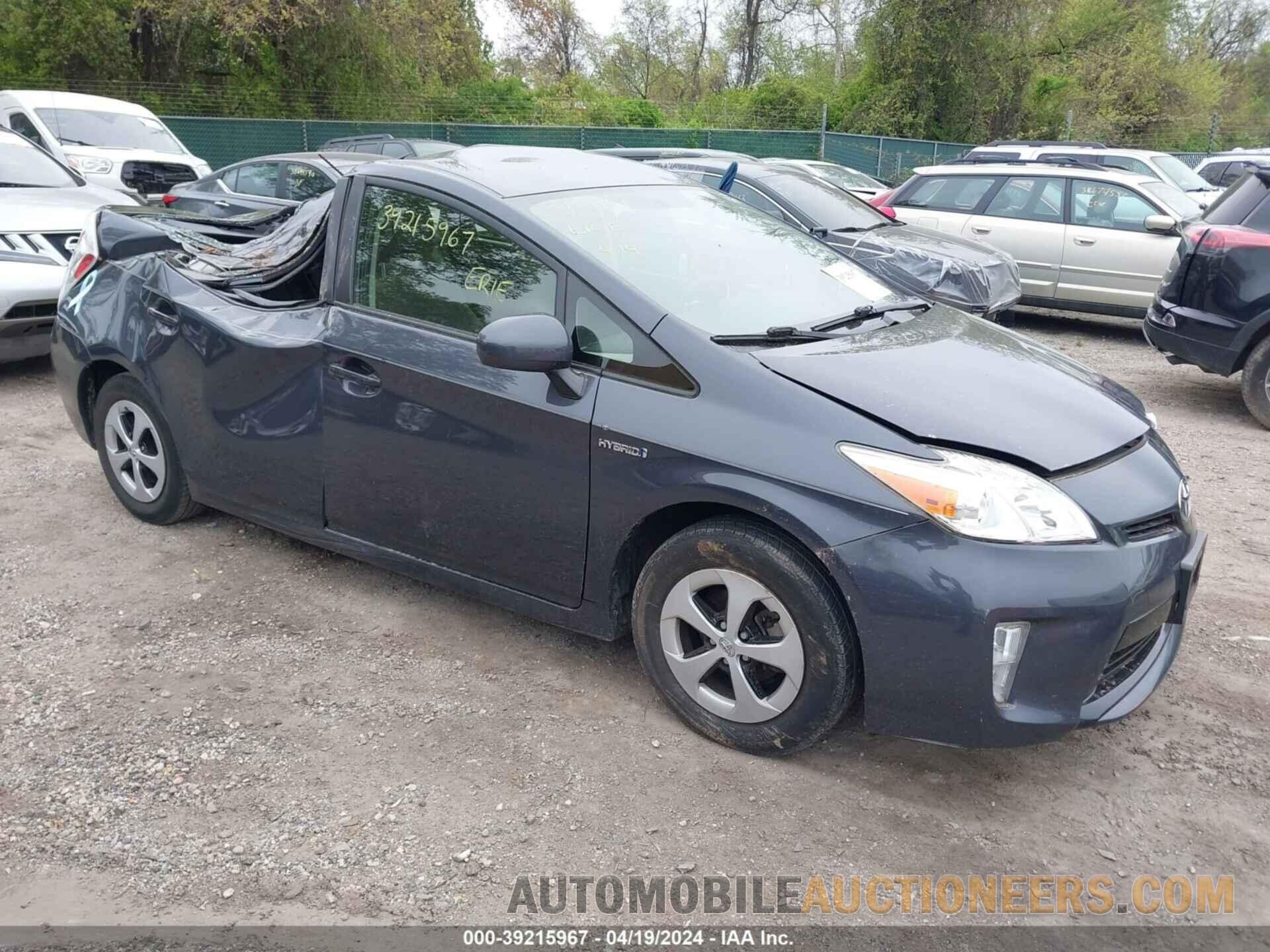 JTDKN3DU3F1960344 TOYOTA PRIUS 2015