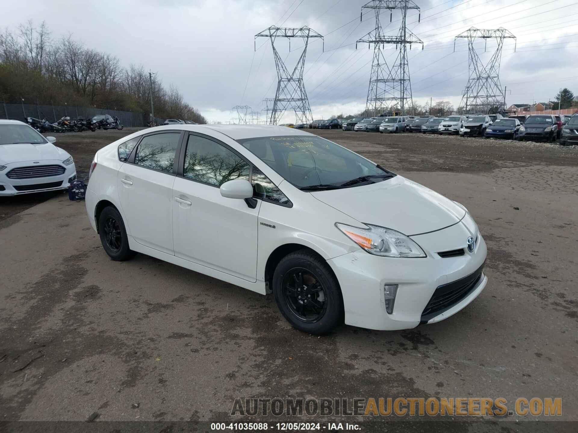 JTDKN3DU4C5511680 TOYOTA PRIUS 2012