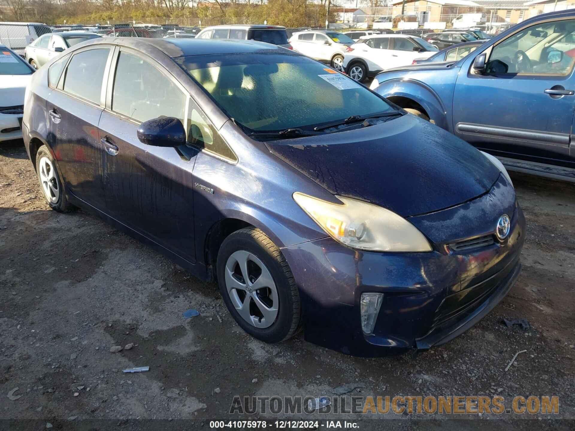 JTDKN3DU4D1649342 TOYOTA PRIUS 2013