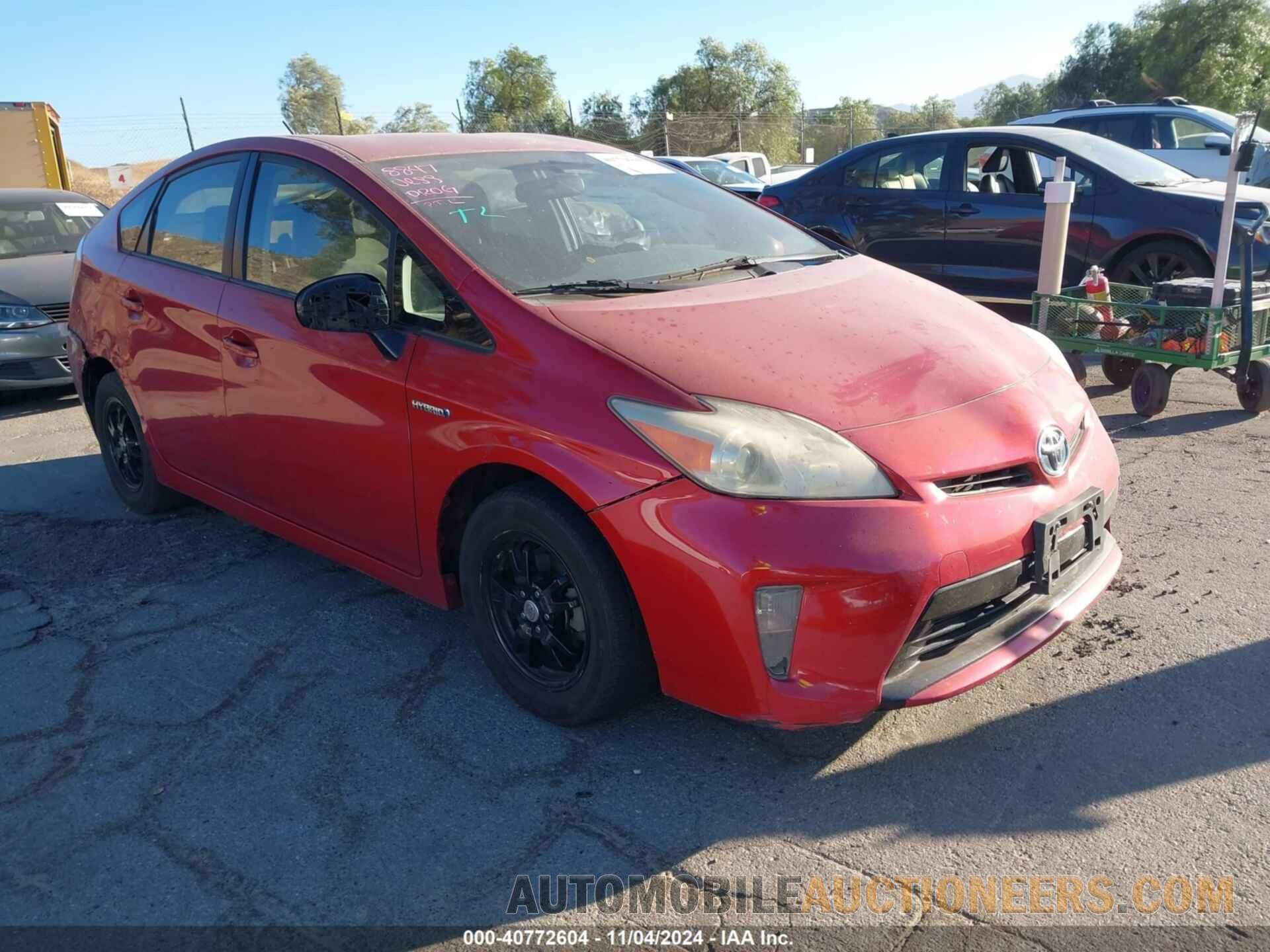 JTDKN3DU4D1706672 TOYOTA PRIUS 2013