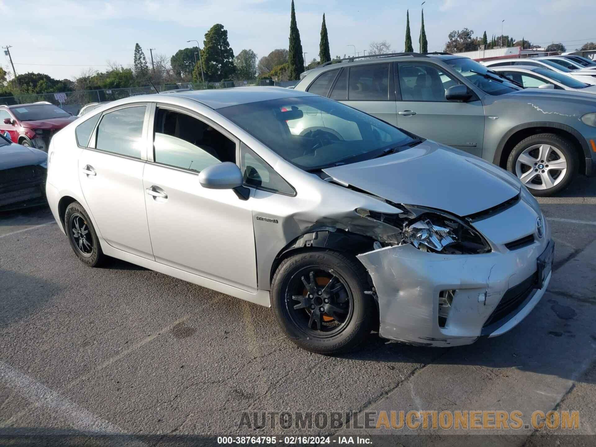 JTDKN3DU4F0398301 TOYOTA PRIUS 2015